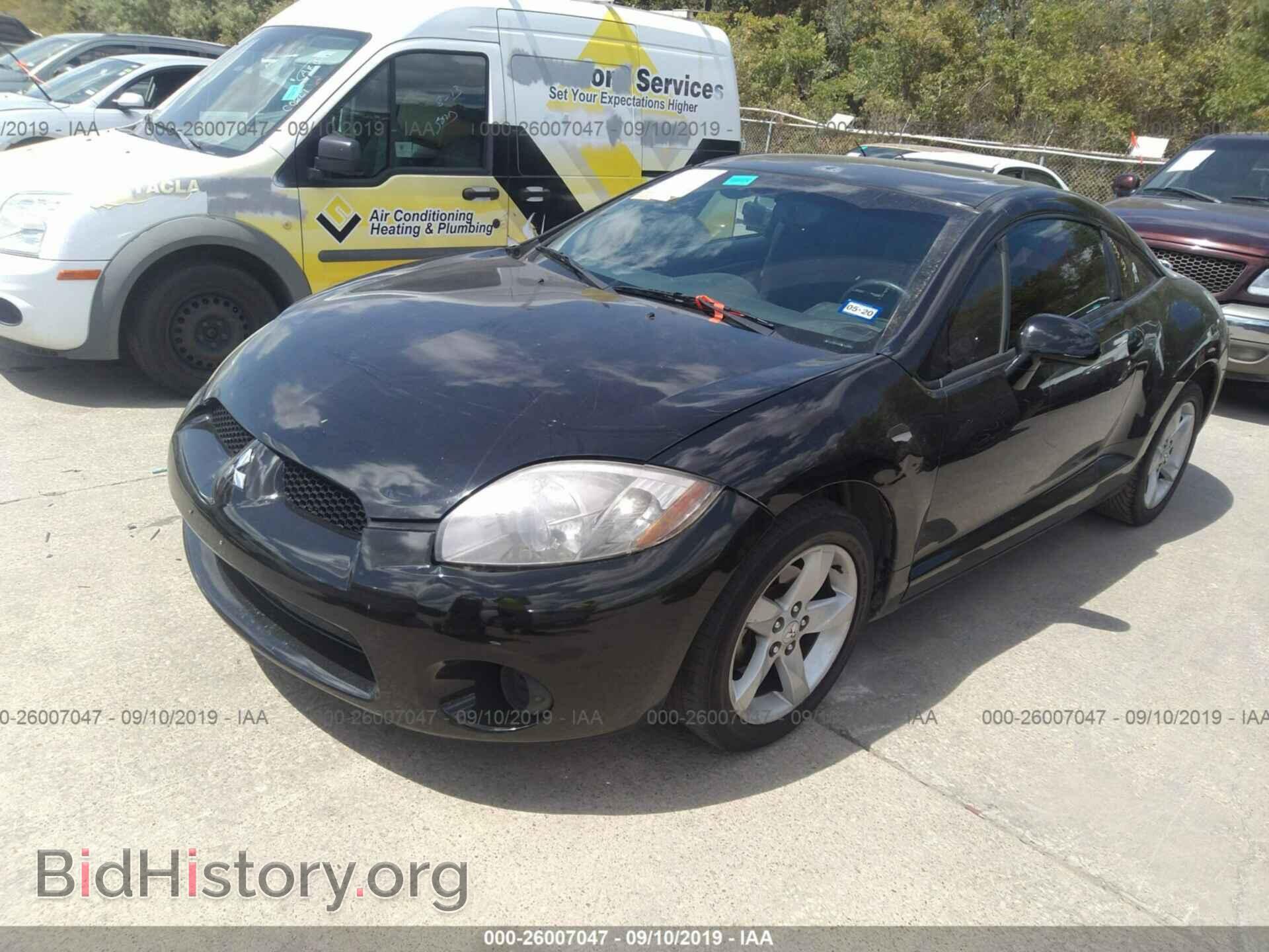 2007 MITSUBISHI ECLIPSE - VIN: 4A3AK24F27E019250 - Фото 2