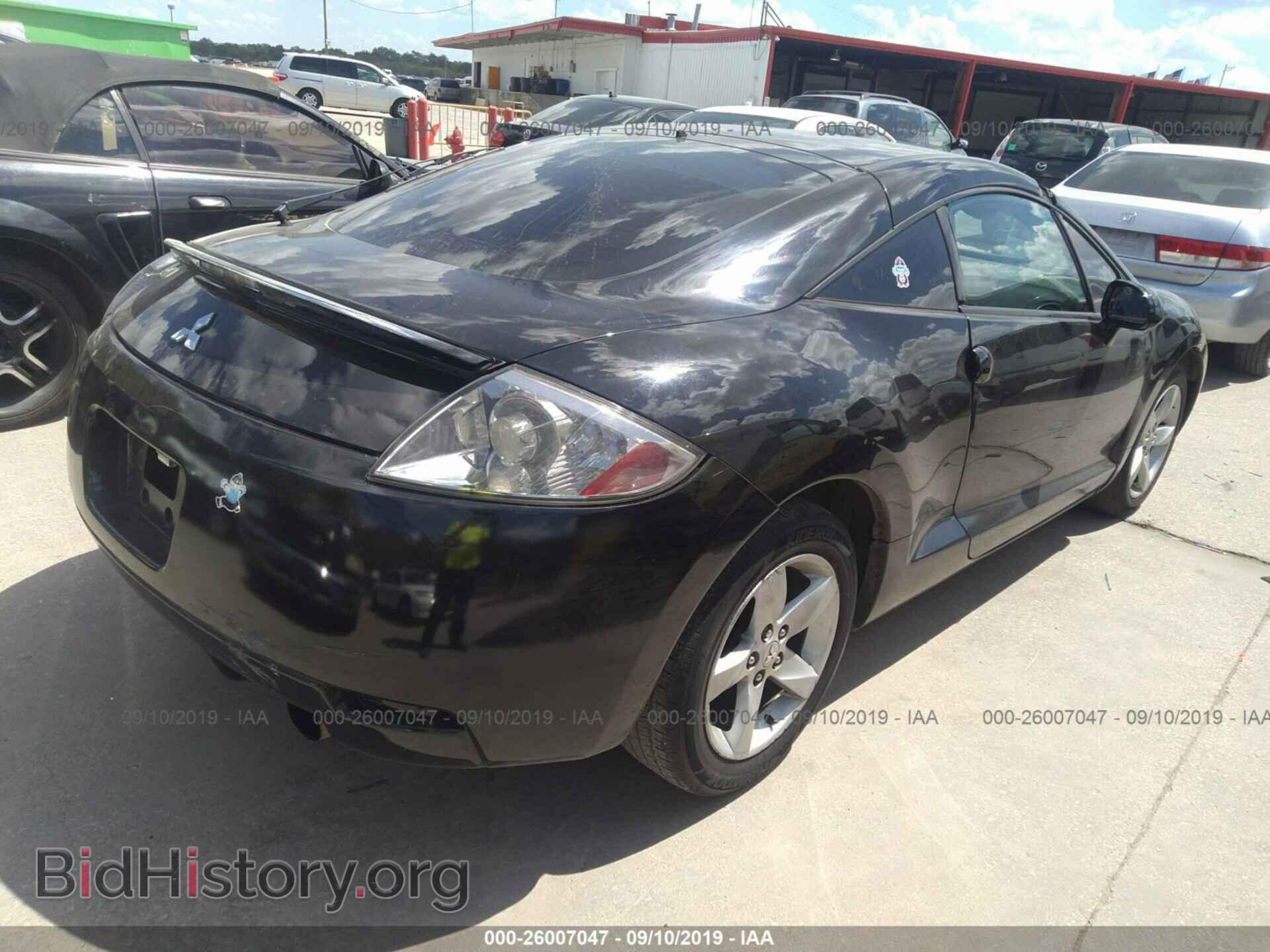 2007 MITSUBISHI ECLIPSE - VIN: 4A3AK24F27E019250 - Фото 4