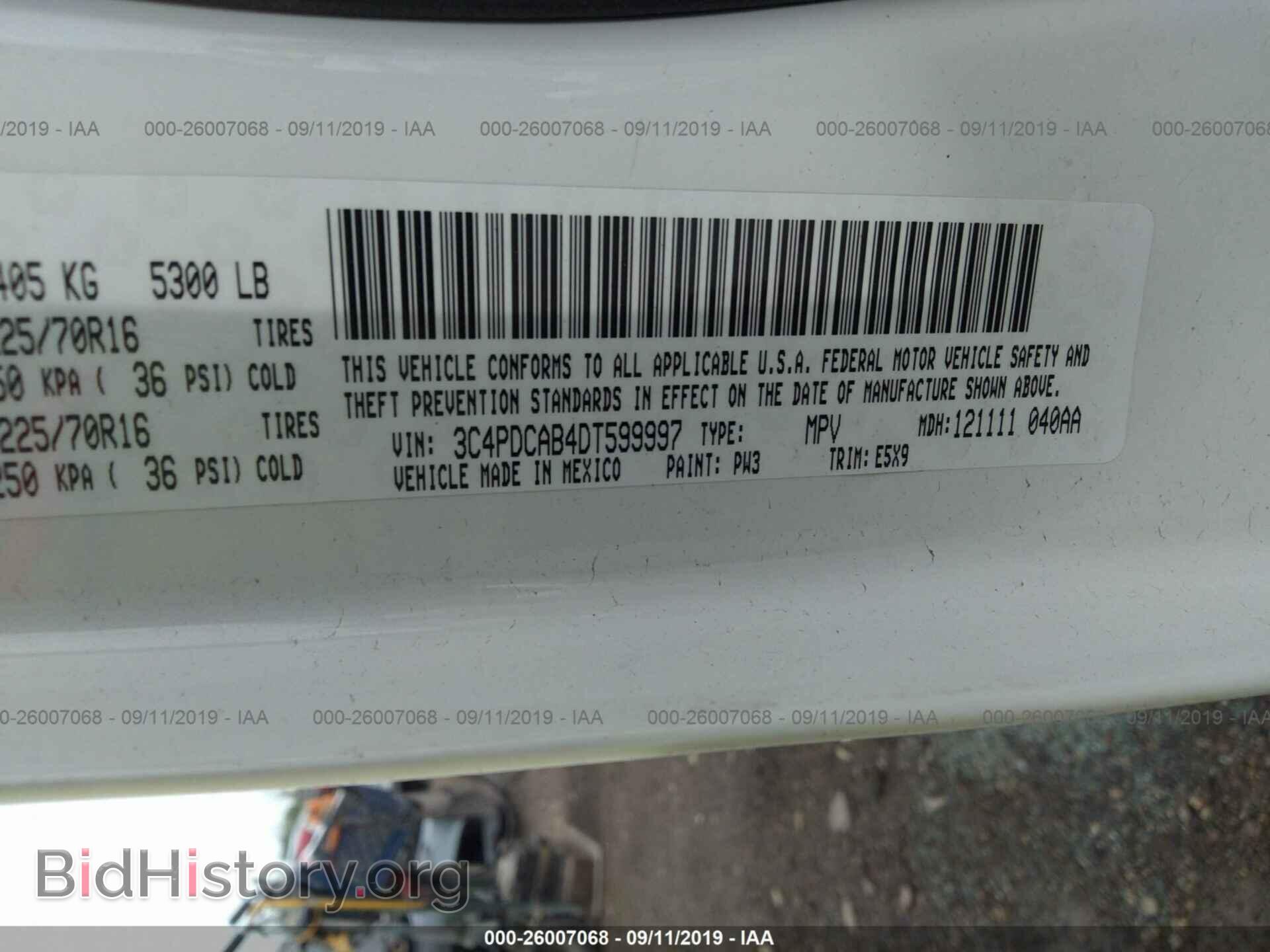 2013 DODGE JOURNEY - VIN: 3C4PDCAB4DT599997 - Photo 9