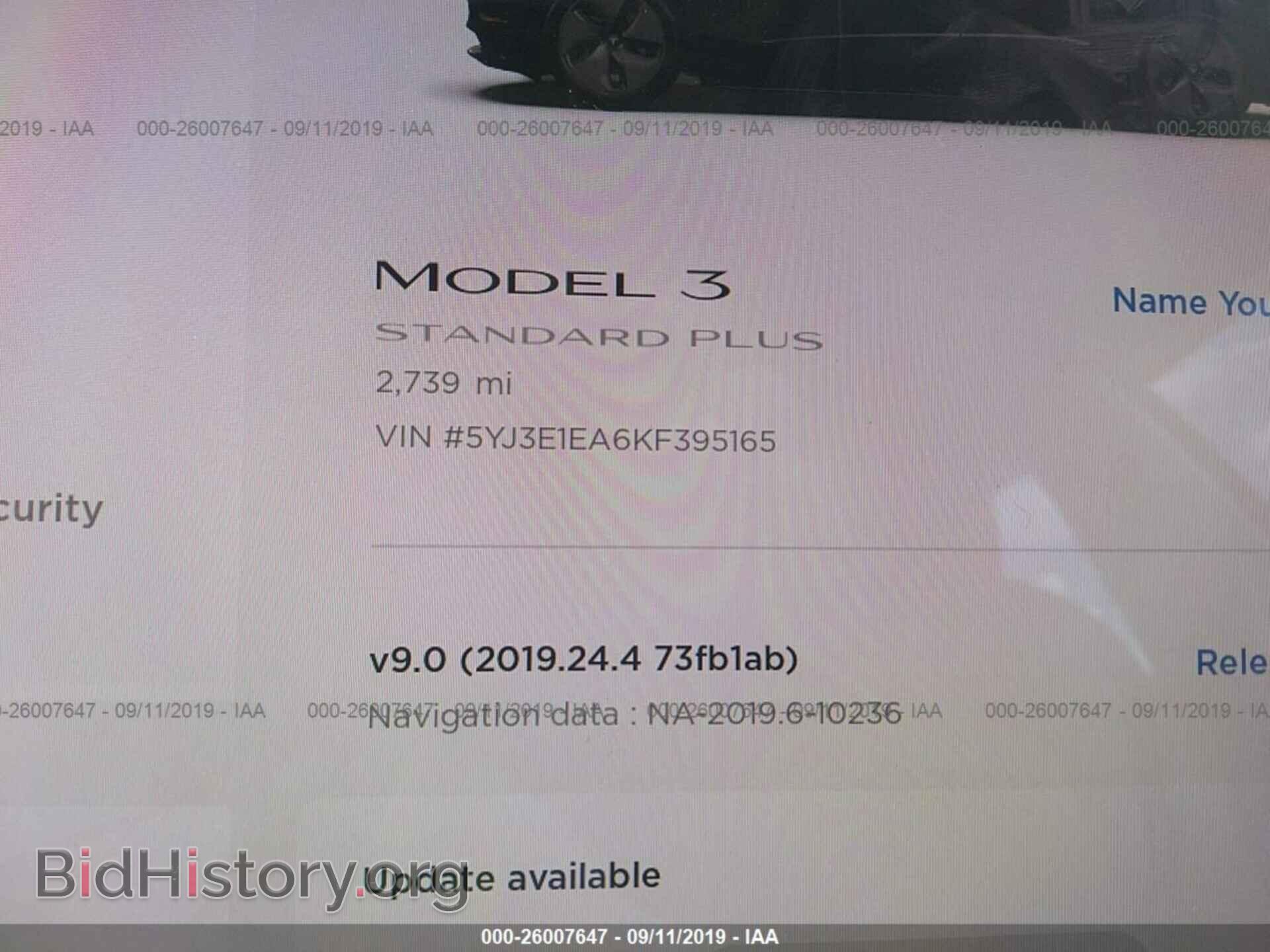 2019 TESLA MODEL 3 - VIN: 5YJ3E1EA6KF395165 - Photo 7