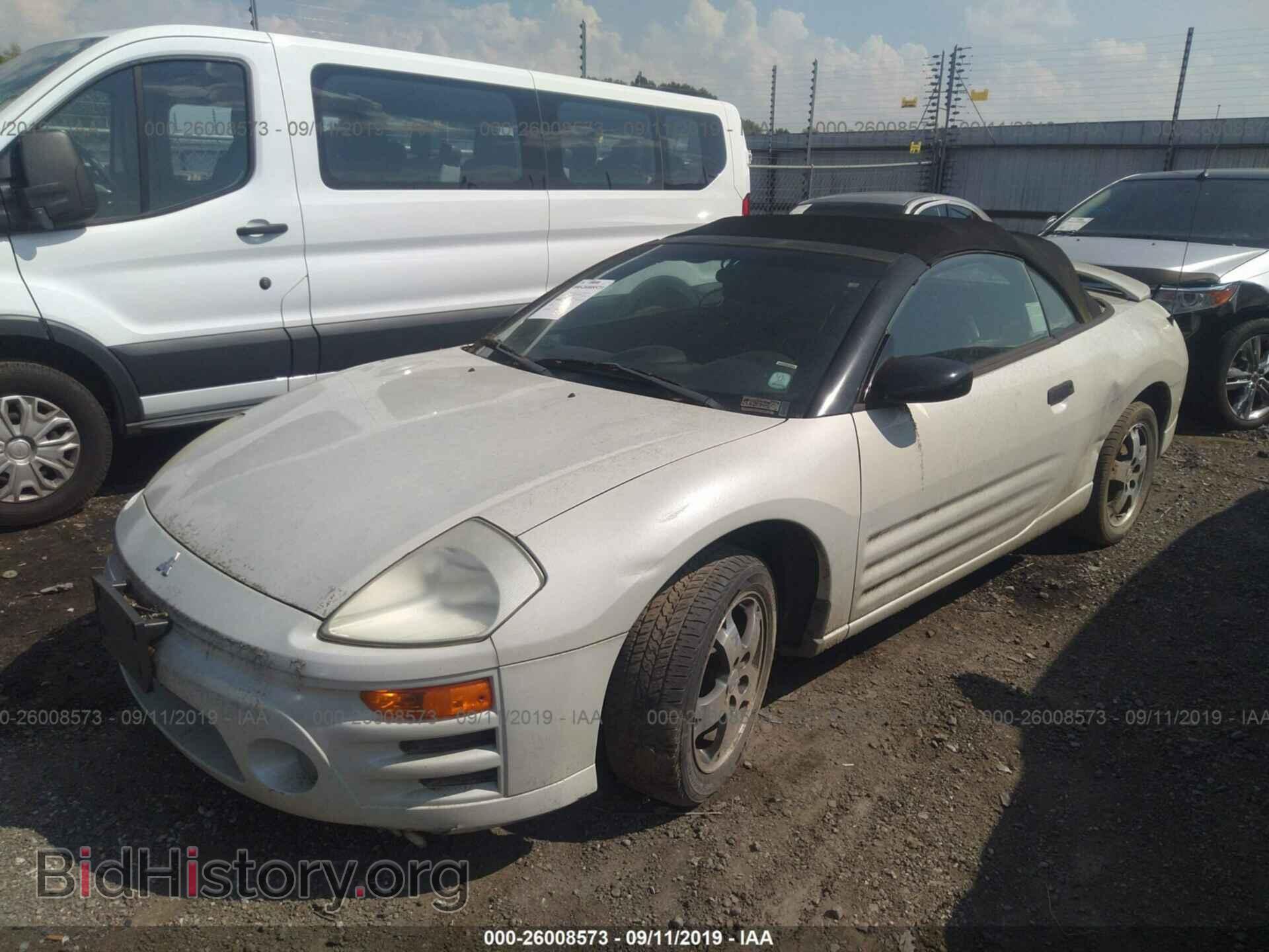 2003 MITSUBISHI ECLIPSE - VIN: 4A3AE45G73E116979 - Фото 2