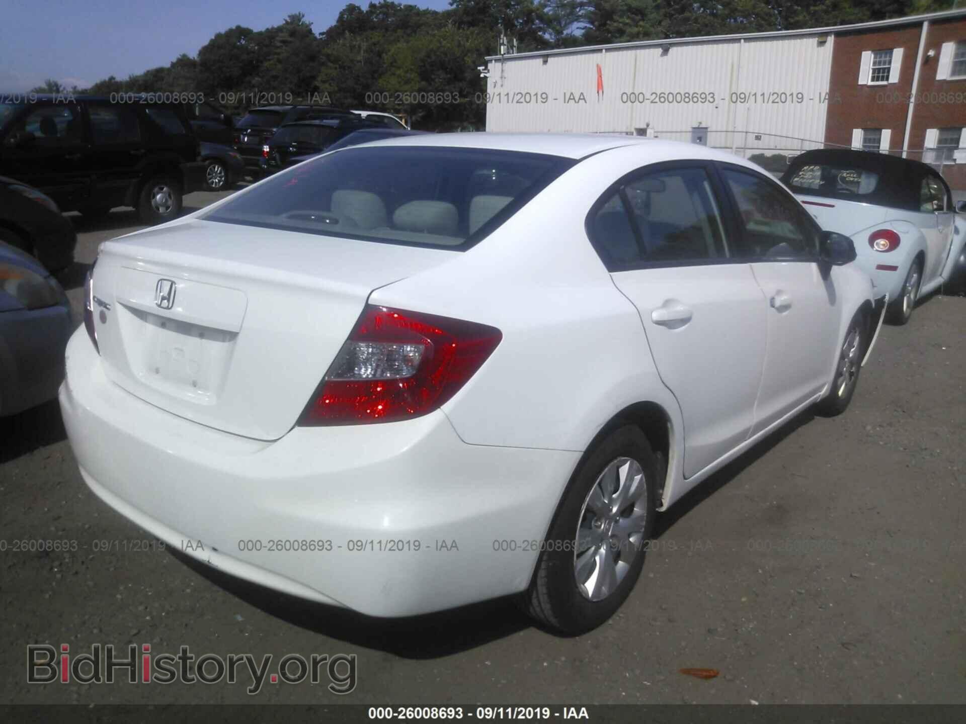 2012 HONDA CIVIC - VIN: 19XFB2F54CE372665 - Фото 4