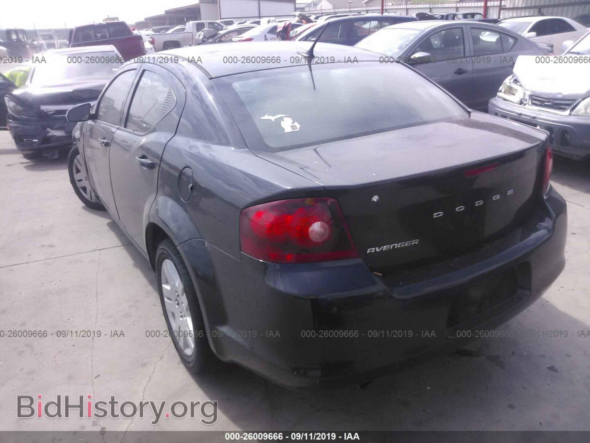 2014 DODGE AVENGER - VIN: 1C3CDZAG2EN110810 - Фото 3