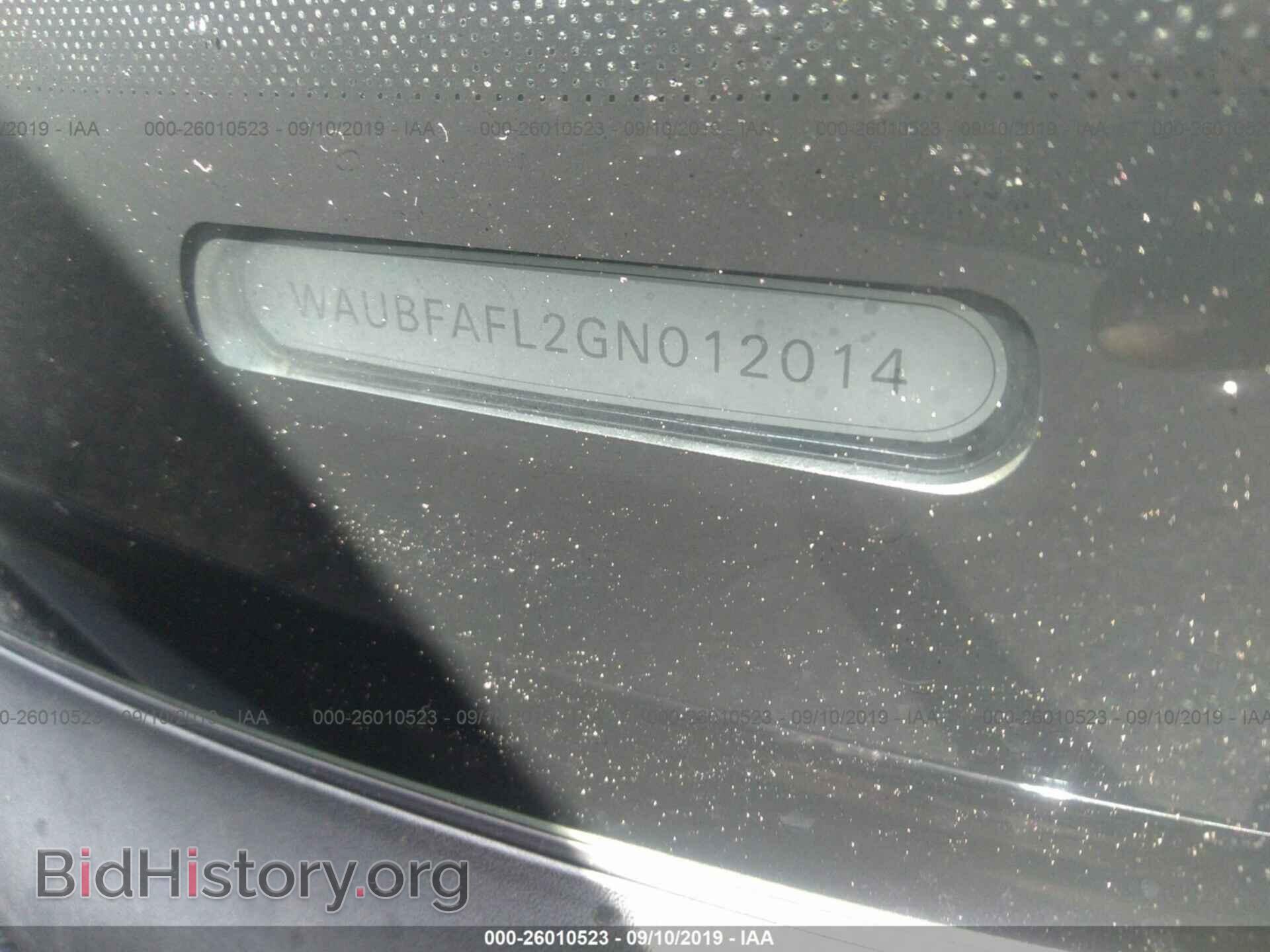 2016 AUDI A4 - VIN: WAUBFAFL2GN012014 - Фото 9