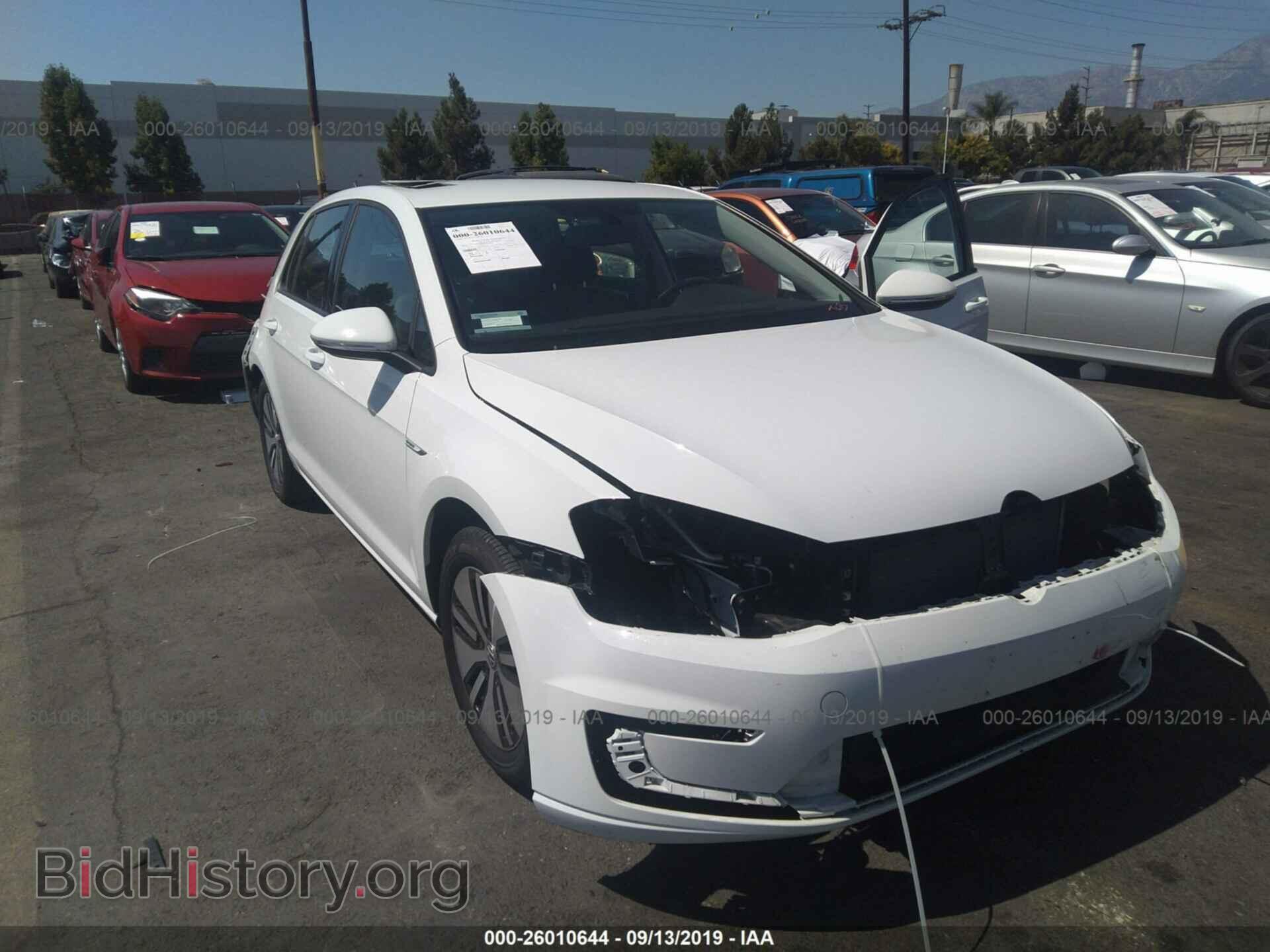 Фотография WVWKP7AU7GW910752 - VOLKSWAGEN E-GOLF 2016