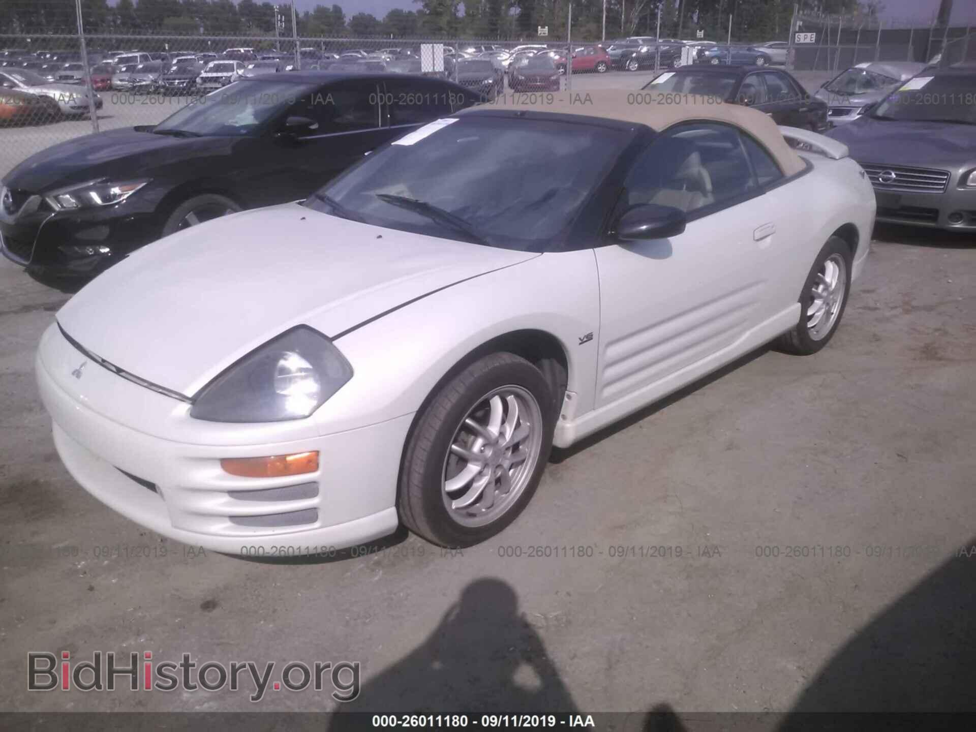 2002 MITSUBISHI ECLIPSE - VIN: 4A3AE85H02E057806 - Фото 2