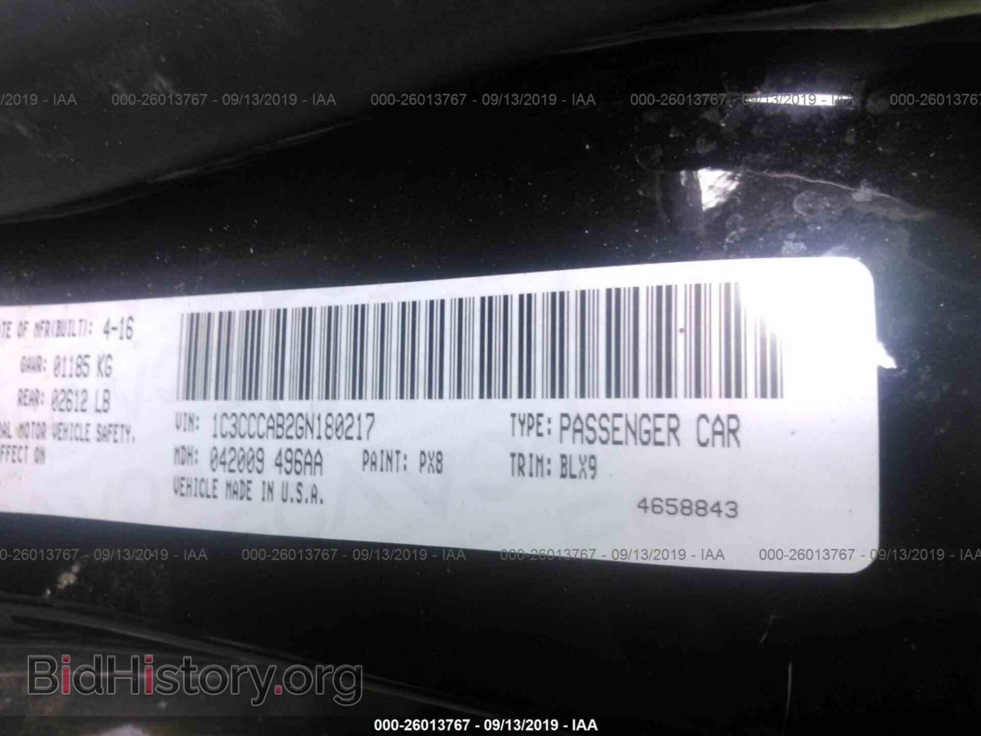 2016 CHRYSLER 200 - VIN: 1C3CCCAB2GN180217 - Photo 9