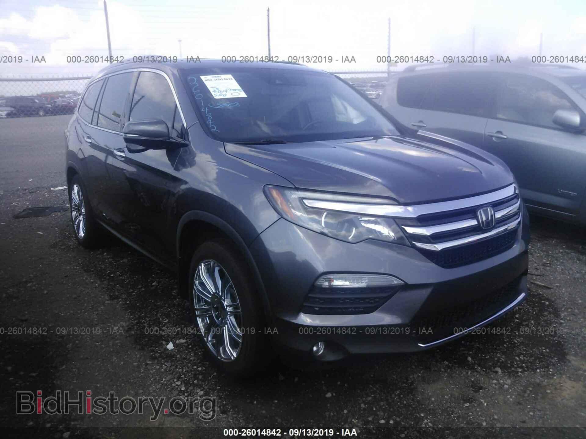 Фотография 5FNYF5H94GB023066 - HONDA PILOT 2016