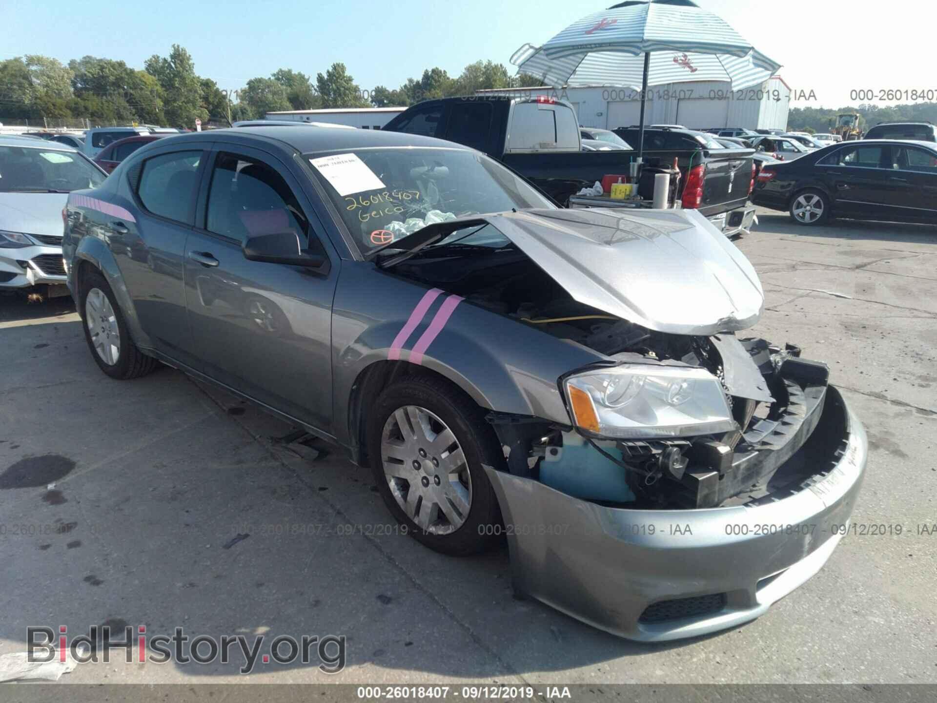 Фотография 1C3CDZAB4CN151036 - DODGE AVENGER 2012