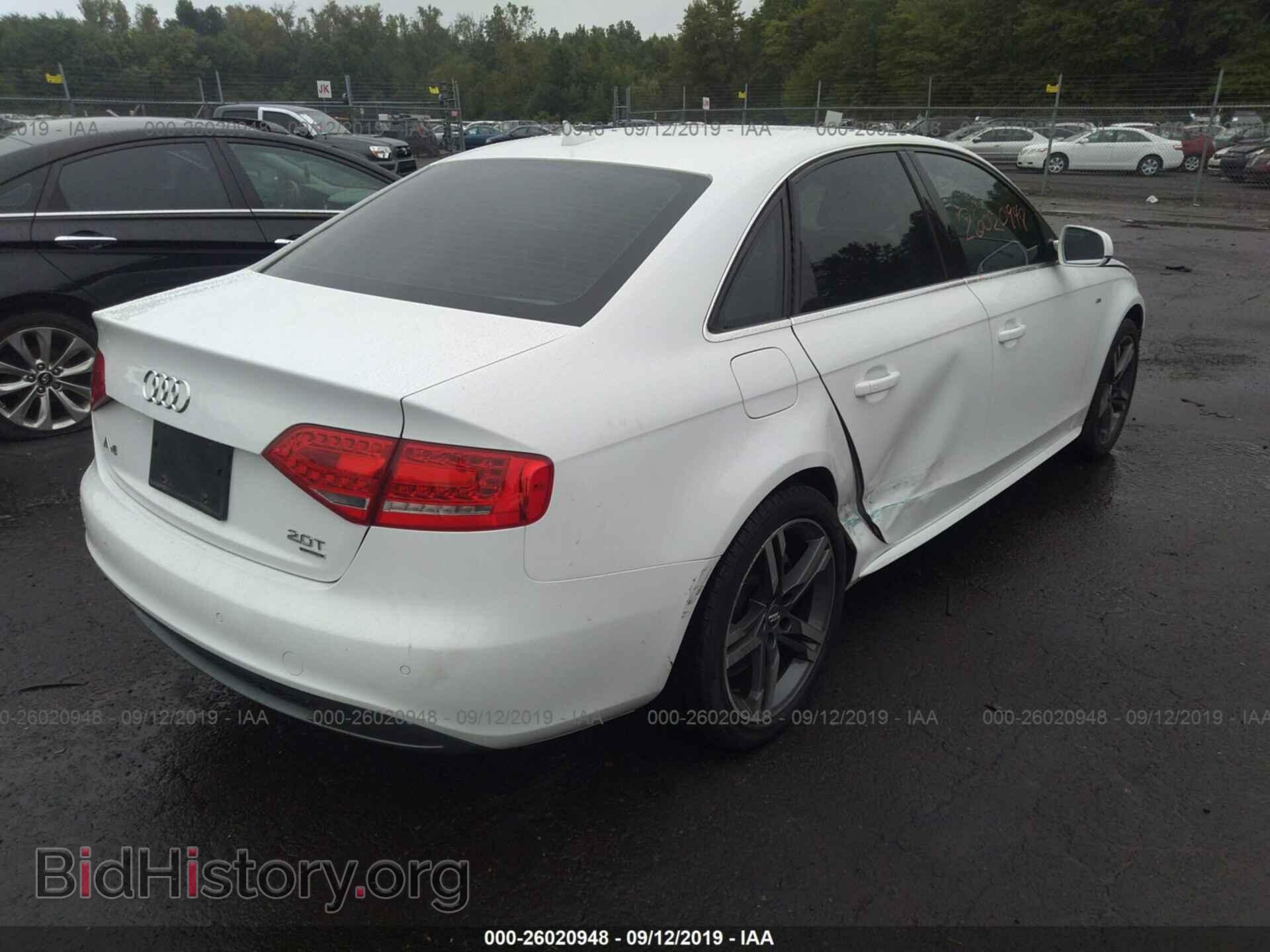 2012 AUDI A4 - VIN: WAUFFAFL6CA119909 - Photo 4