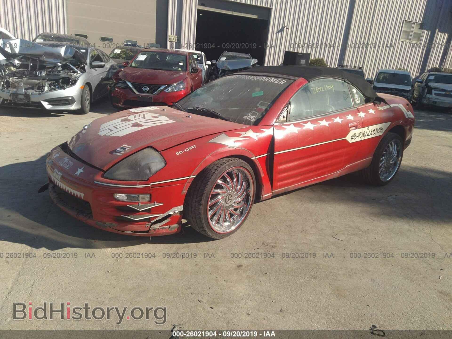 2001 MITSUBISHI ECLIPSE - VIN: 4A3AE45G31E156540 - Фото 2