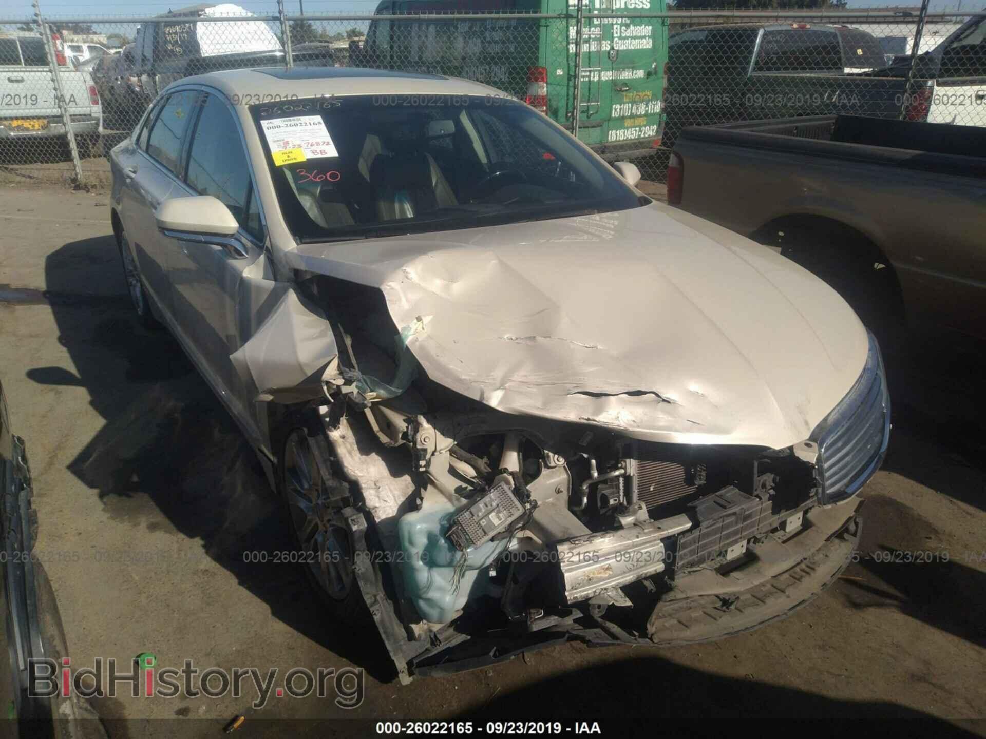 Фотография 3LN6L2GK6FR628010 - LINCOLN MKZ 2015