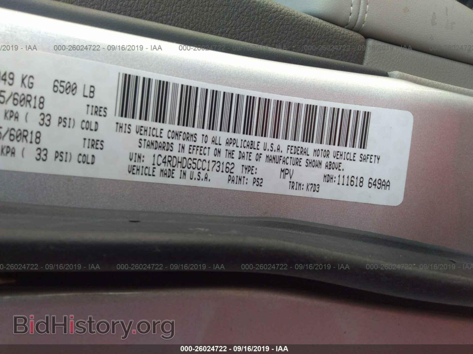 2012 DODGE DURANGO - VIN: 1C4RDHDG5CC173162 - Photo 9