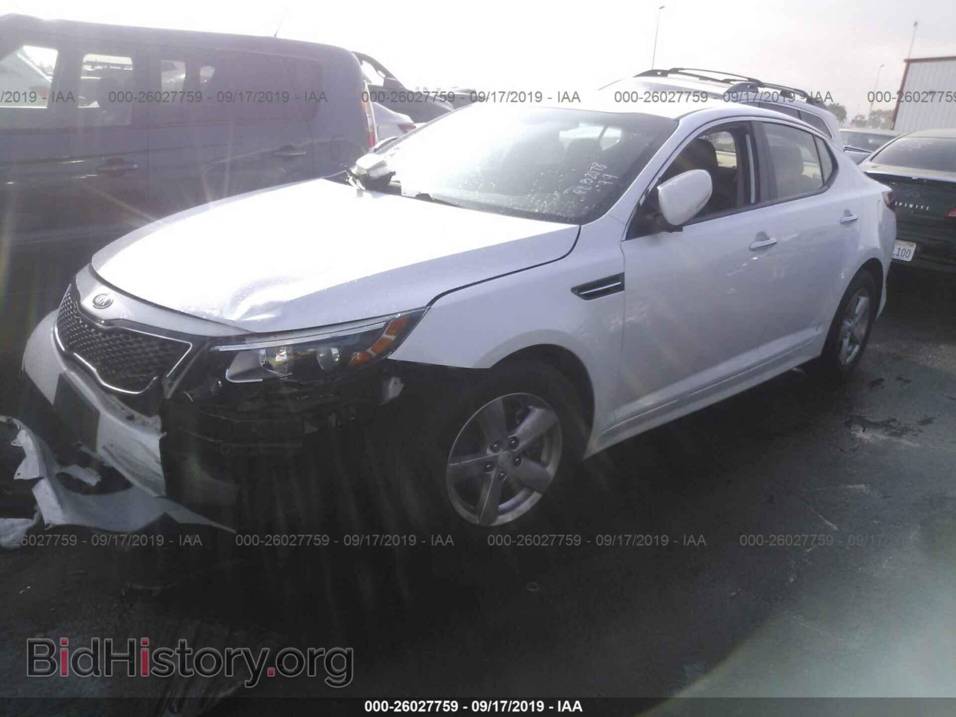 2014 KIA OPTIMA - VIN: KNAGM4A74E5510347 - Фото 2