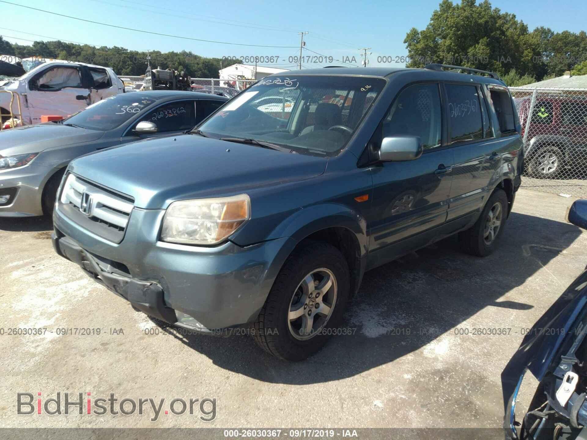 2006 HONDA PILOT - VIN: 5FNYF284X6B031786 - Фото 2