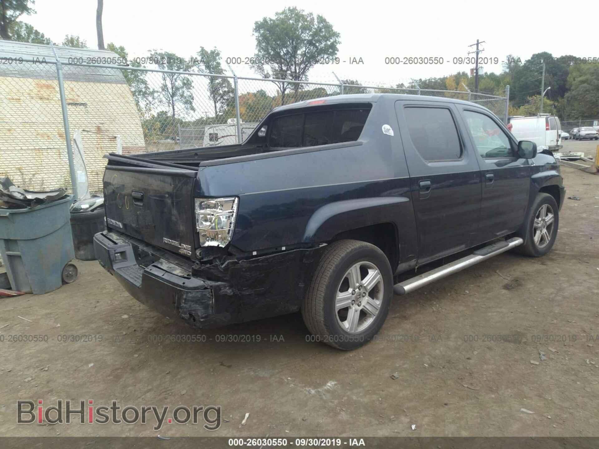 2011 HONDA RIDGELINE - VIN: 5FPYK1F55BB009357 - Фото 4