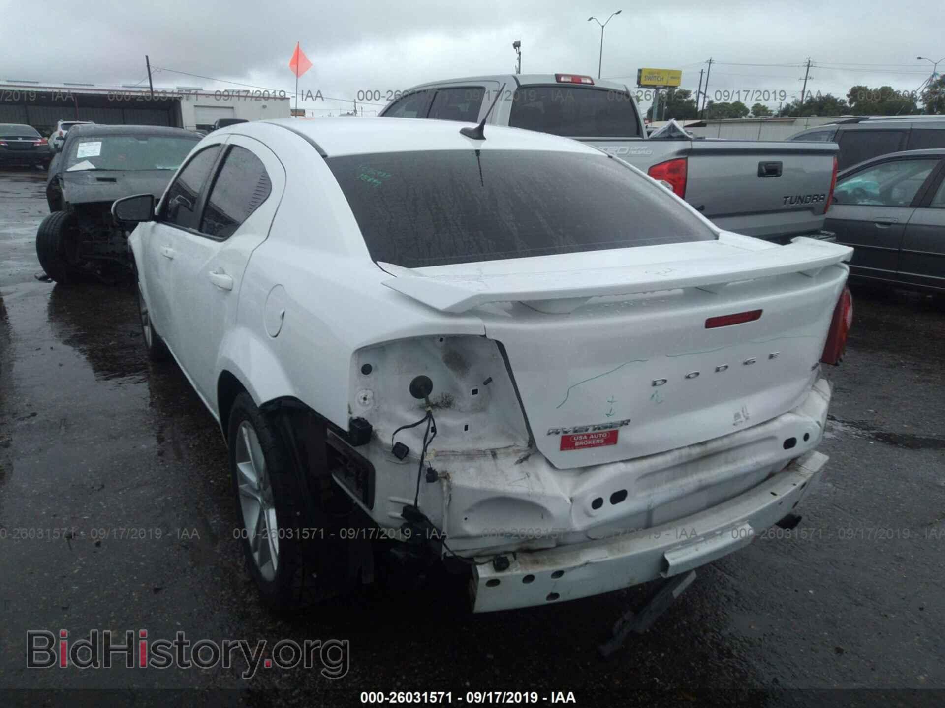 2013 DODGE AVENGER - VIN: 1C3CDZCB5DN582385 - Фото 3
