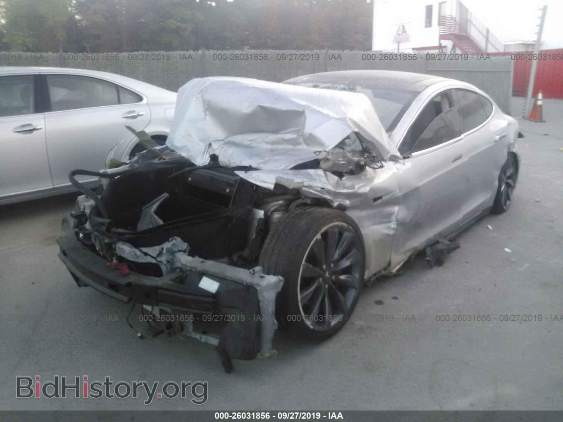 2014 TESLA MODEL S - VIN: 5YJSA1H14EFP32438 - Фото 2