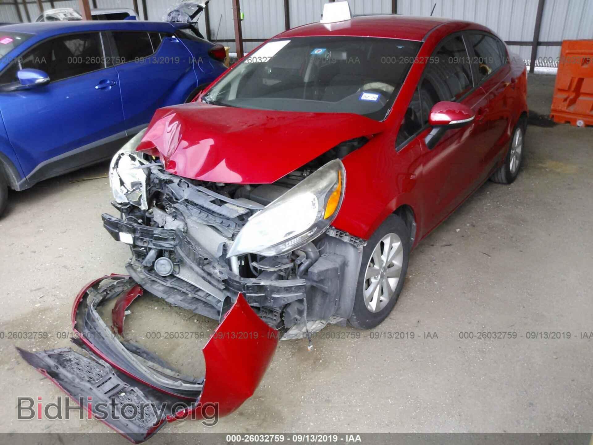 2013 KIA RIO - VIN: KNADN4A37D6182833 - Фото 2