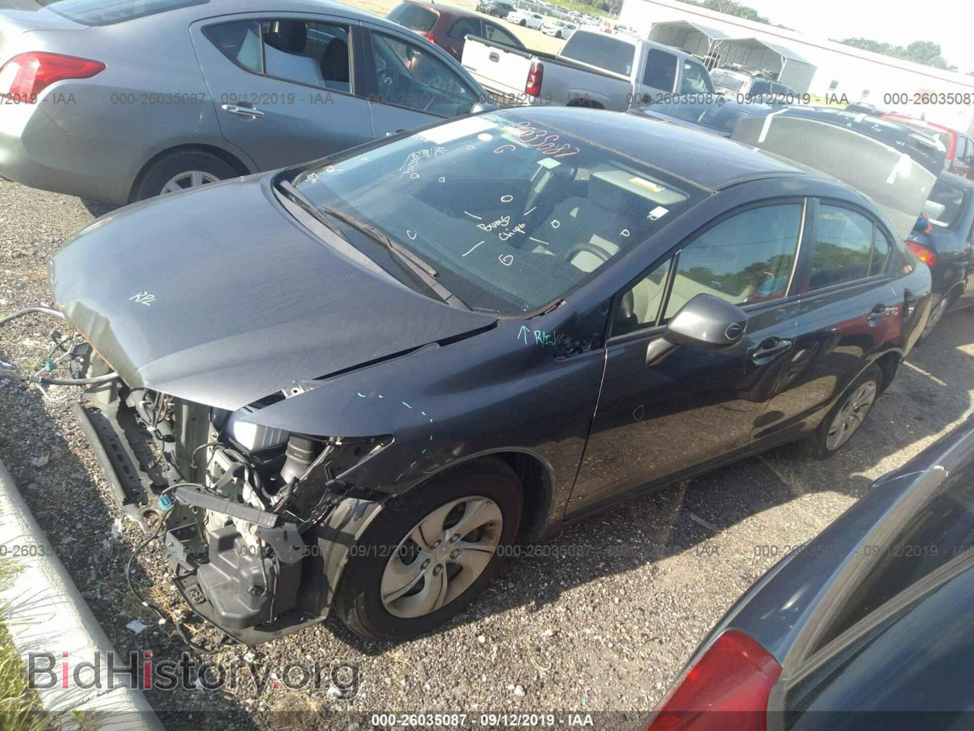 2013 HONDA CIVIC - VIN: 19XFB2F52DE027751 - Фото 2
