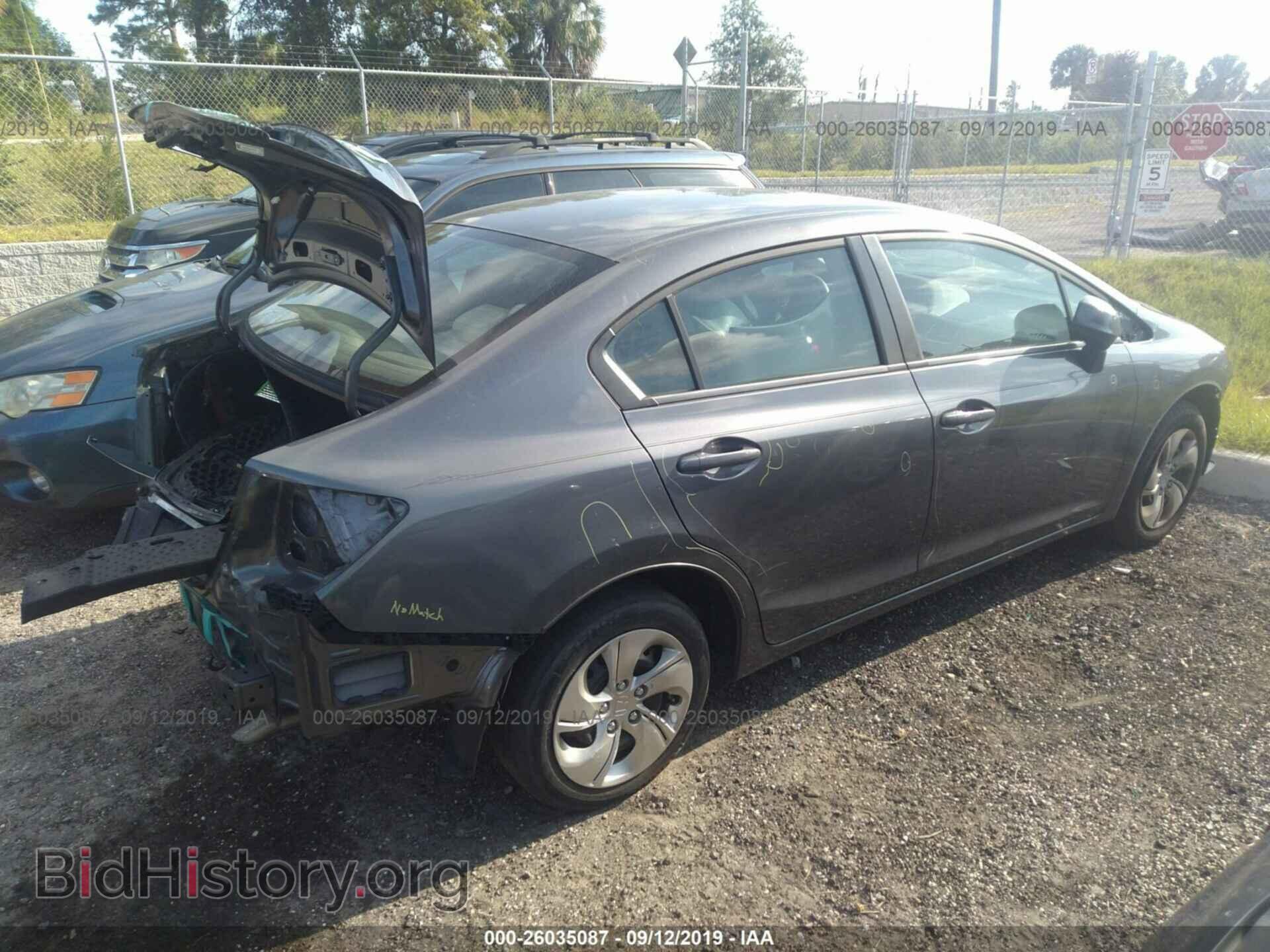 2013 HONDA CIVIC - VIN: 19XFB2F52DE027751 - Фото 4
