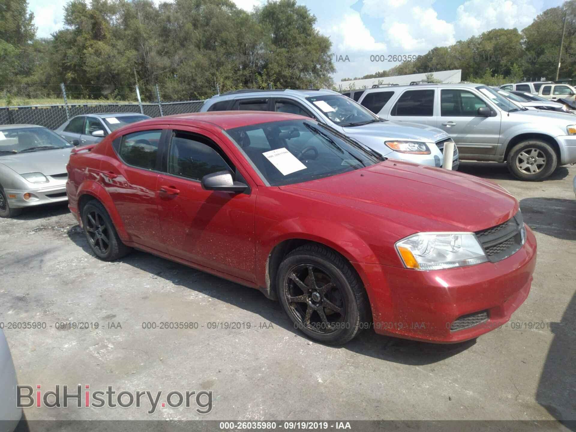 Photo 1C3CDZAG2DN594587 - DODGE AVENGER 2013