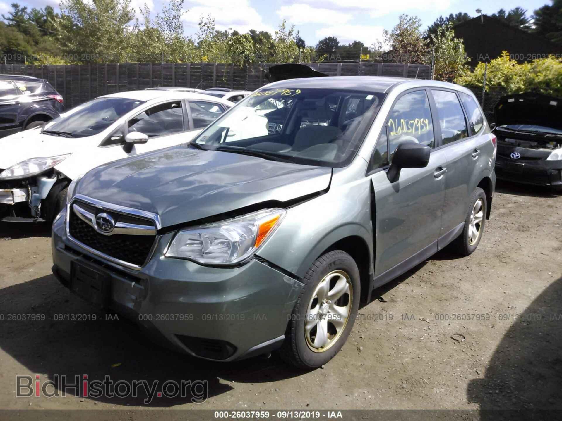 2014 SUBARU FORESTER - VIN: JF2SJAAC9EH491148 - Фото 2