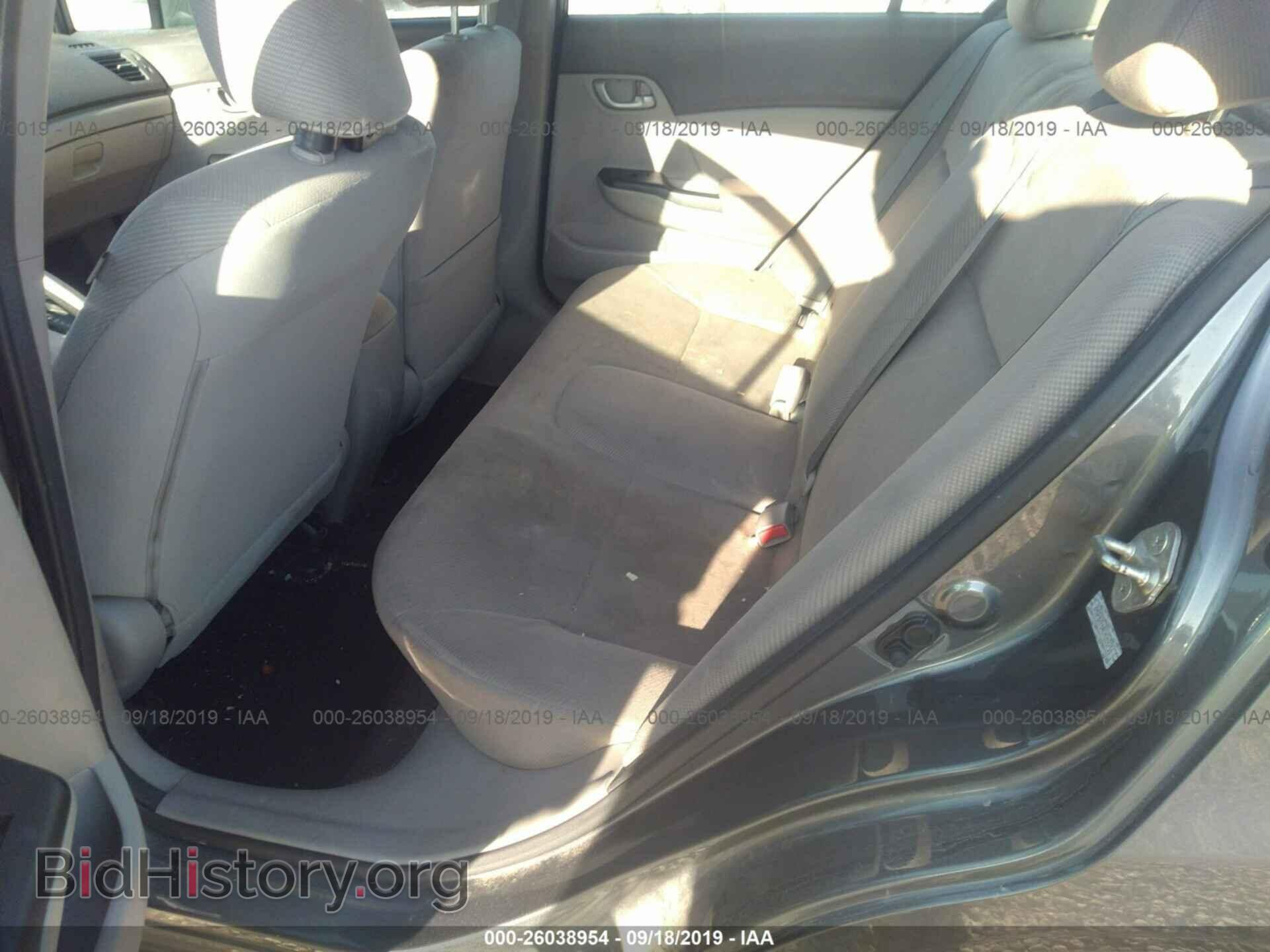 2012 HONDA CIVIC - VIN: 2HGFB2F64CH318751 - Photo 8