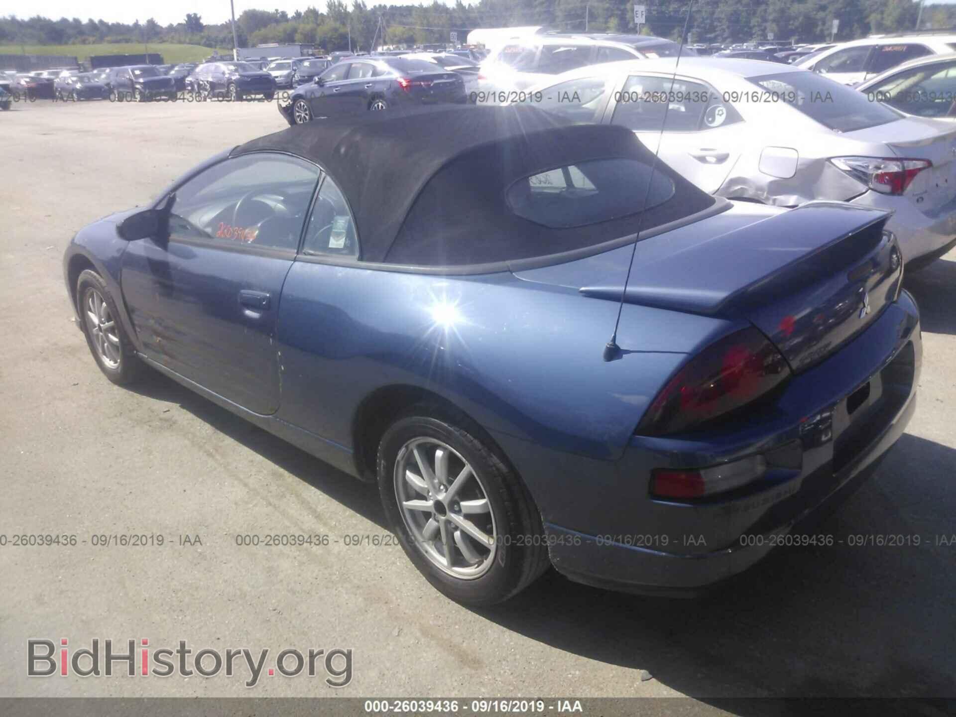 2002 MITSUBISHI ECLIPSE - VIN: 4A3AE45GX2E049311 - Фото 3