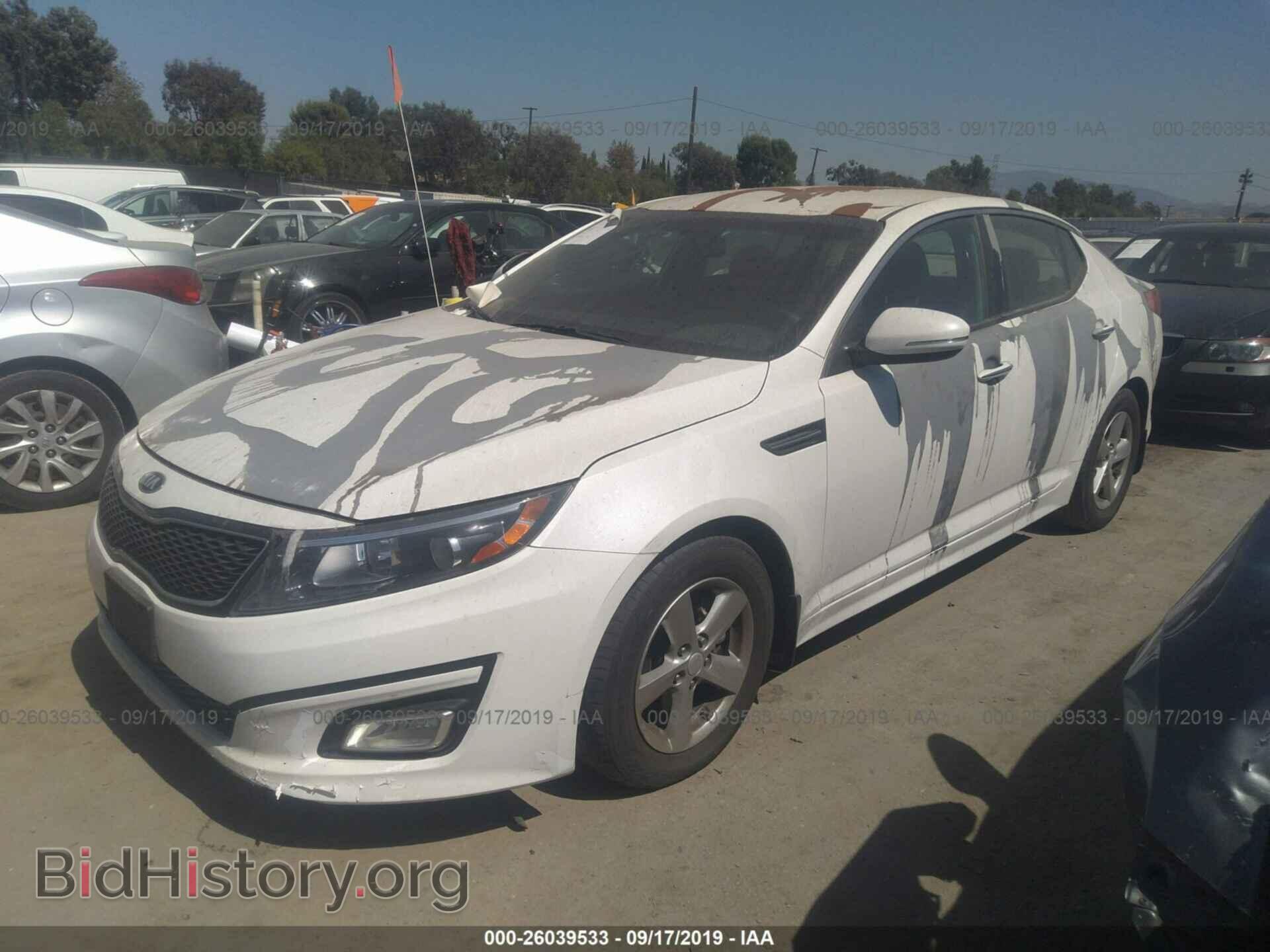 2015 KIA OPTIMA - VIN: KNAGM4A77F5650488 - Фото 2