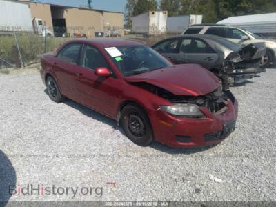 2007 Mazda 6 I, красный — VIN 1YVHP80C975M14182, IAAI
