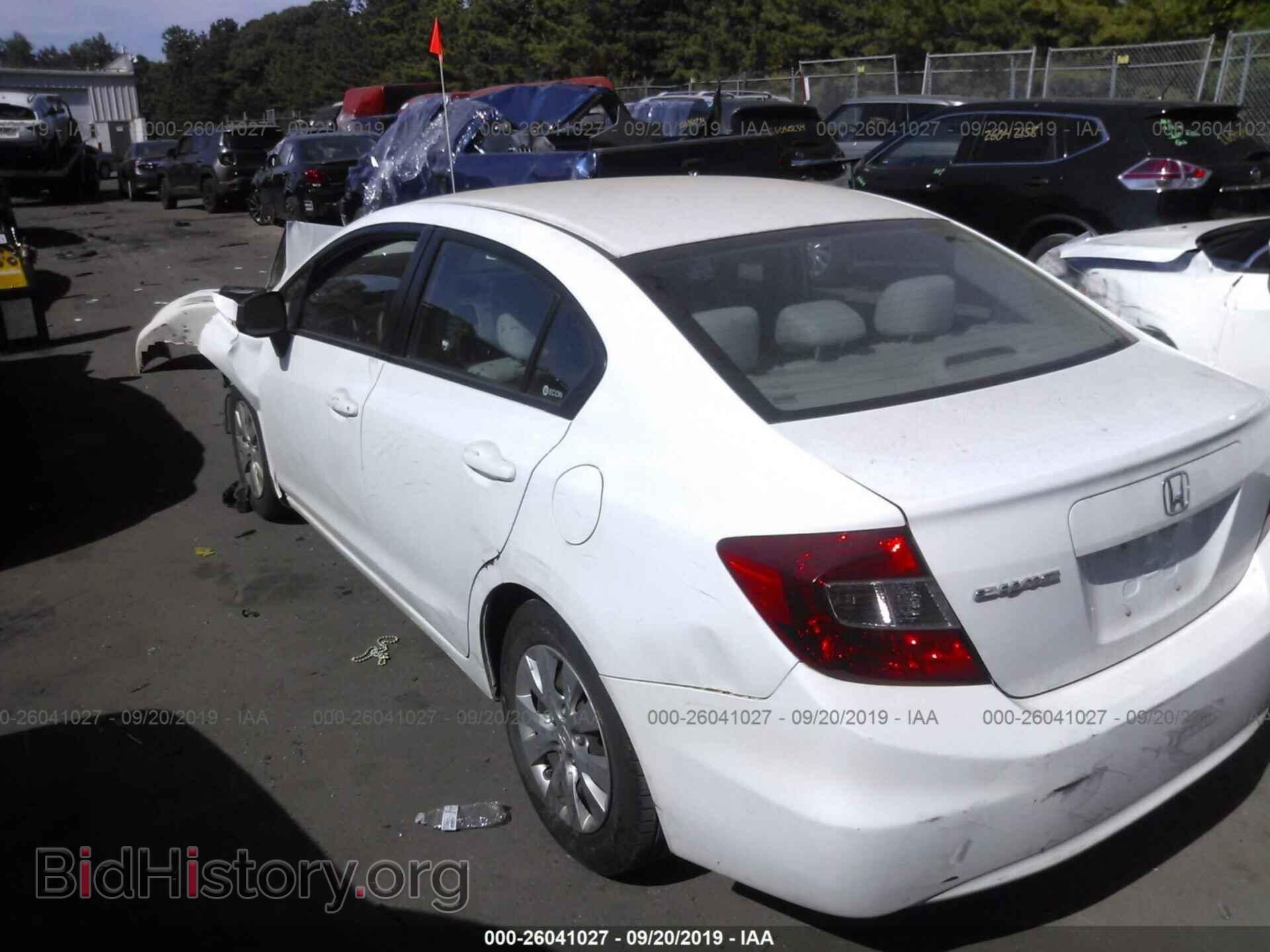 2012 HONDA CIVIC - VIN: 2HGFB2F54CH306199 - Фото 3