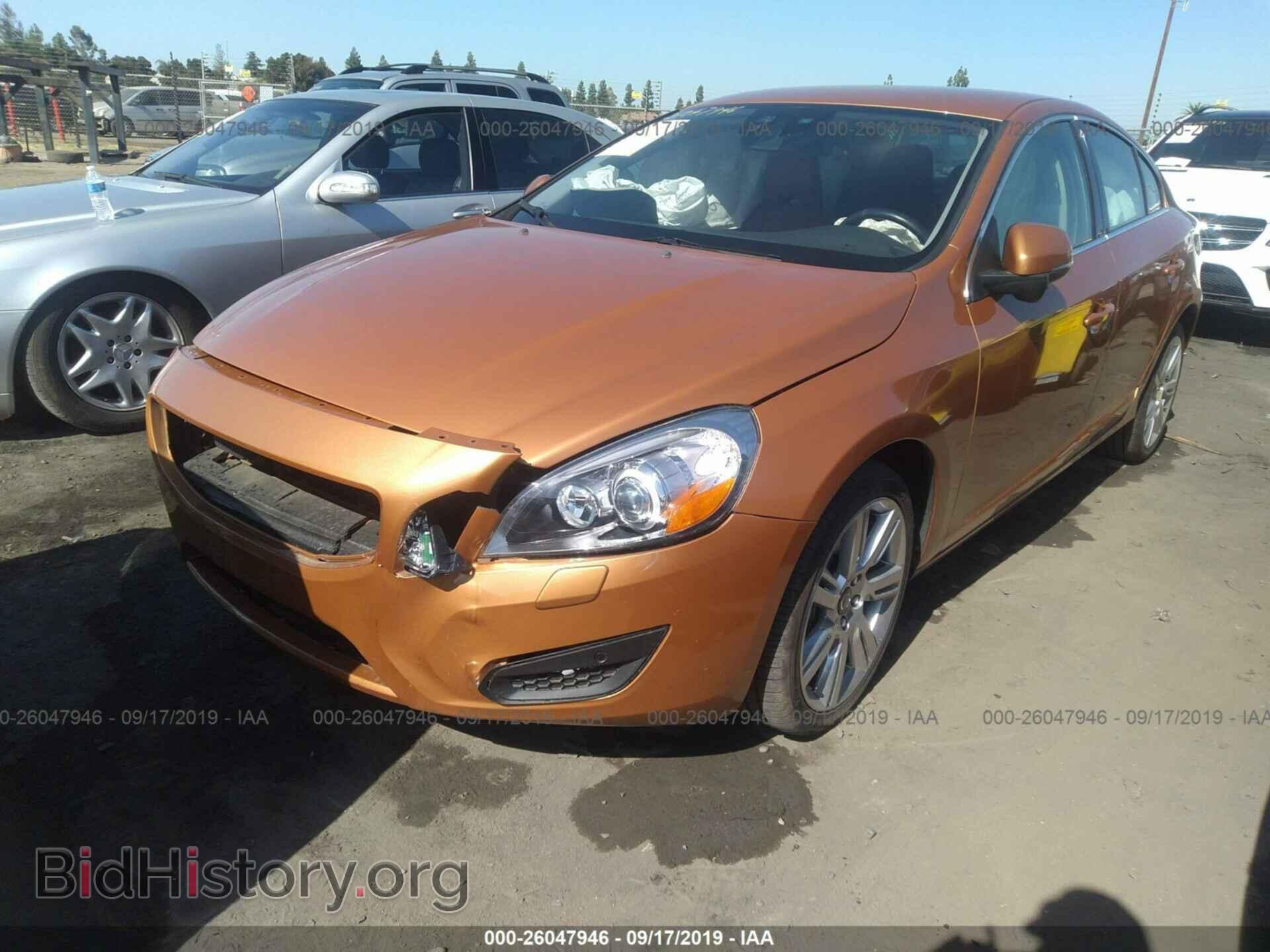 2012 VOLVO S60 - VIN: YV1902FH6C2029411 - Фото 2