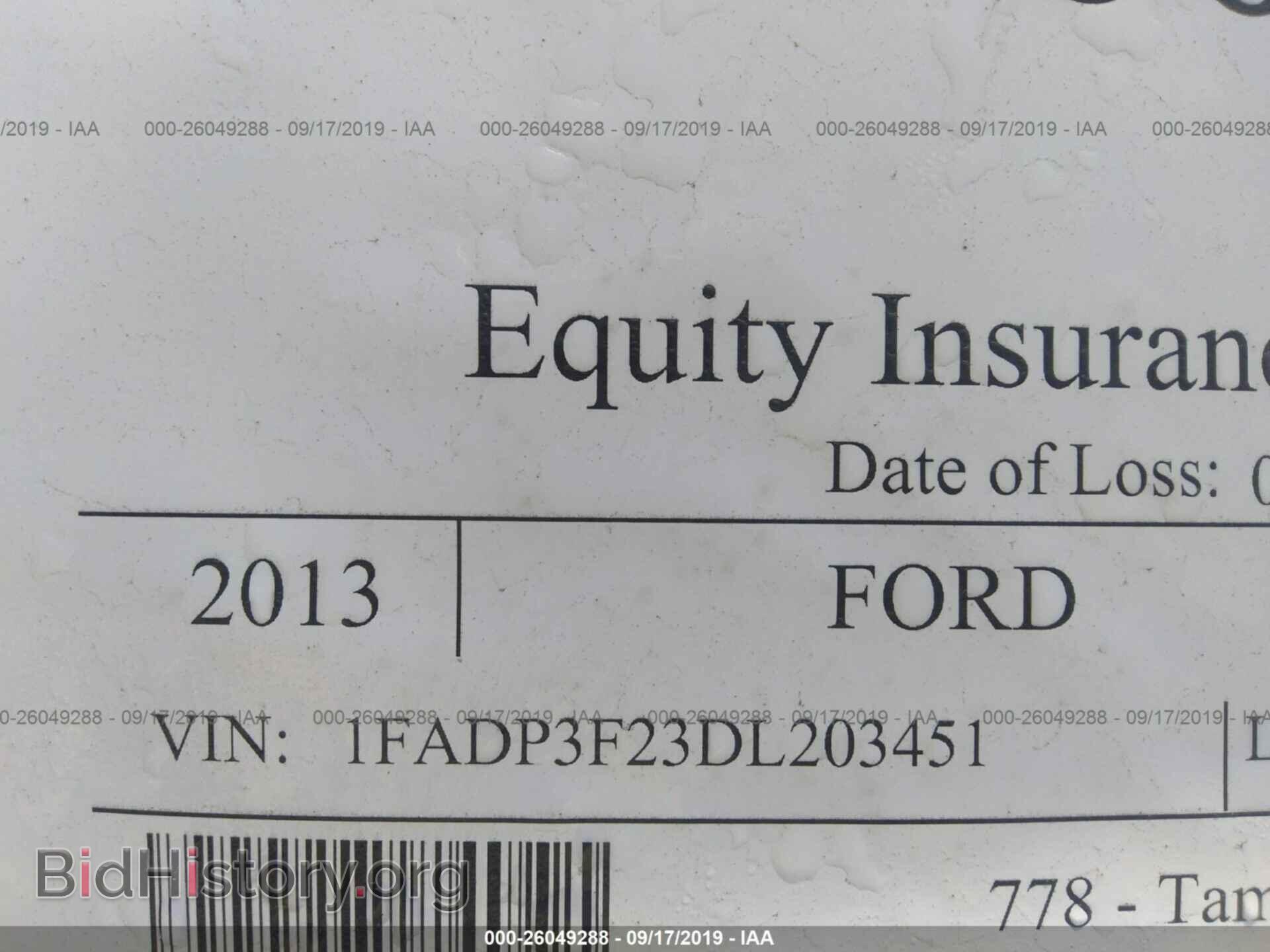 2013 FORD FOCUS - VIN: 1FADP3F23DL203451 - Фото 9