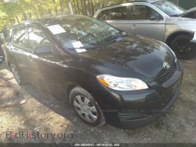 2011 Toyota COROLLA MATRIX, black — VIN 2T1KU4EE5BC665669, IAAI