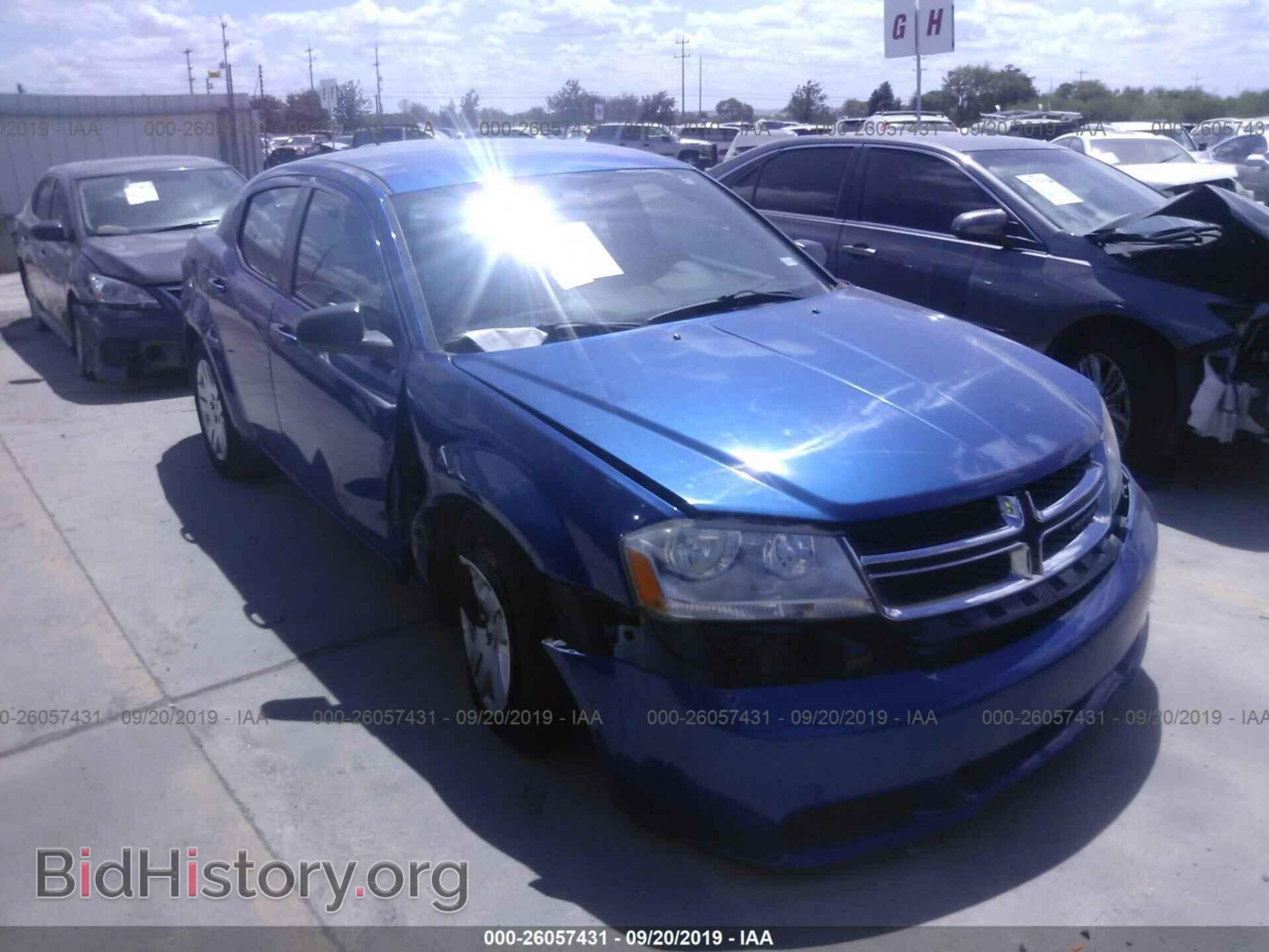 Photo 1C3CDZAB3EN110593 - DODGE AVENGER 2014