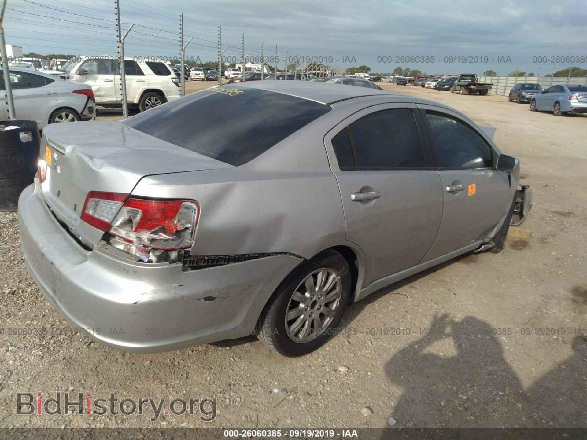 2012 MITSUBISHI GALANT - VIN: 4A32B2FF1CE011460 - Фото 4