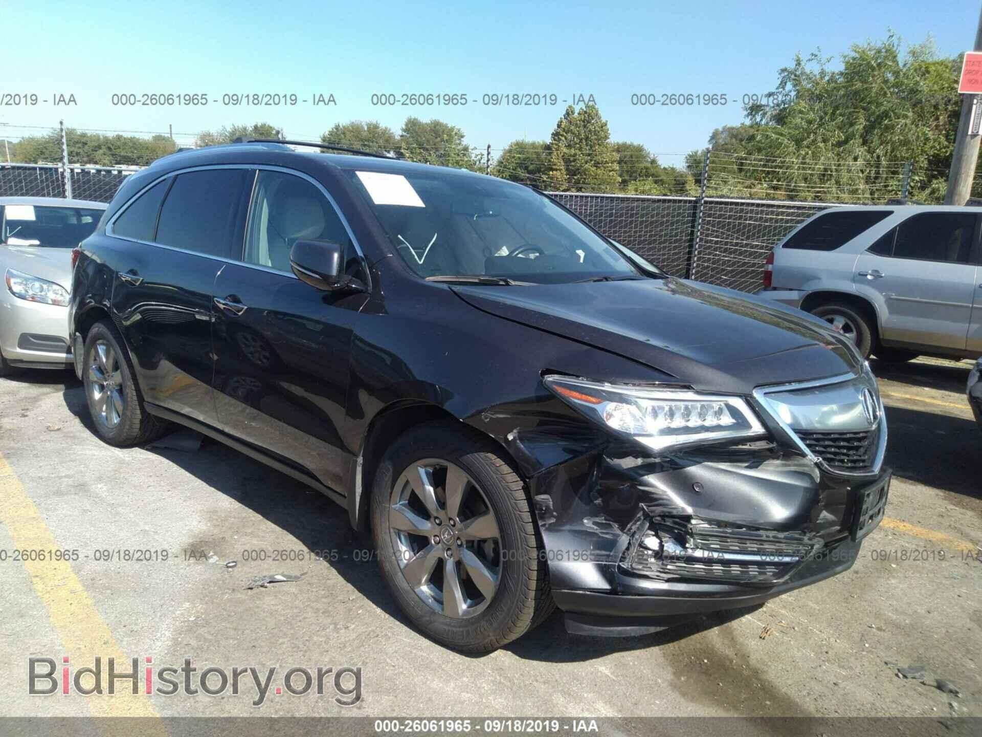 Фотография 5FRYD4H86EB021872 - ACURA MDX 2014