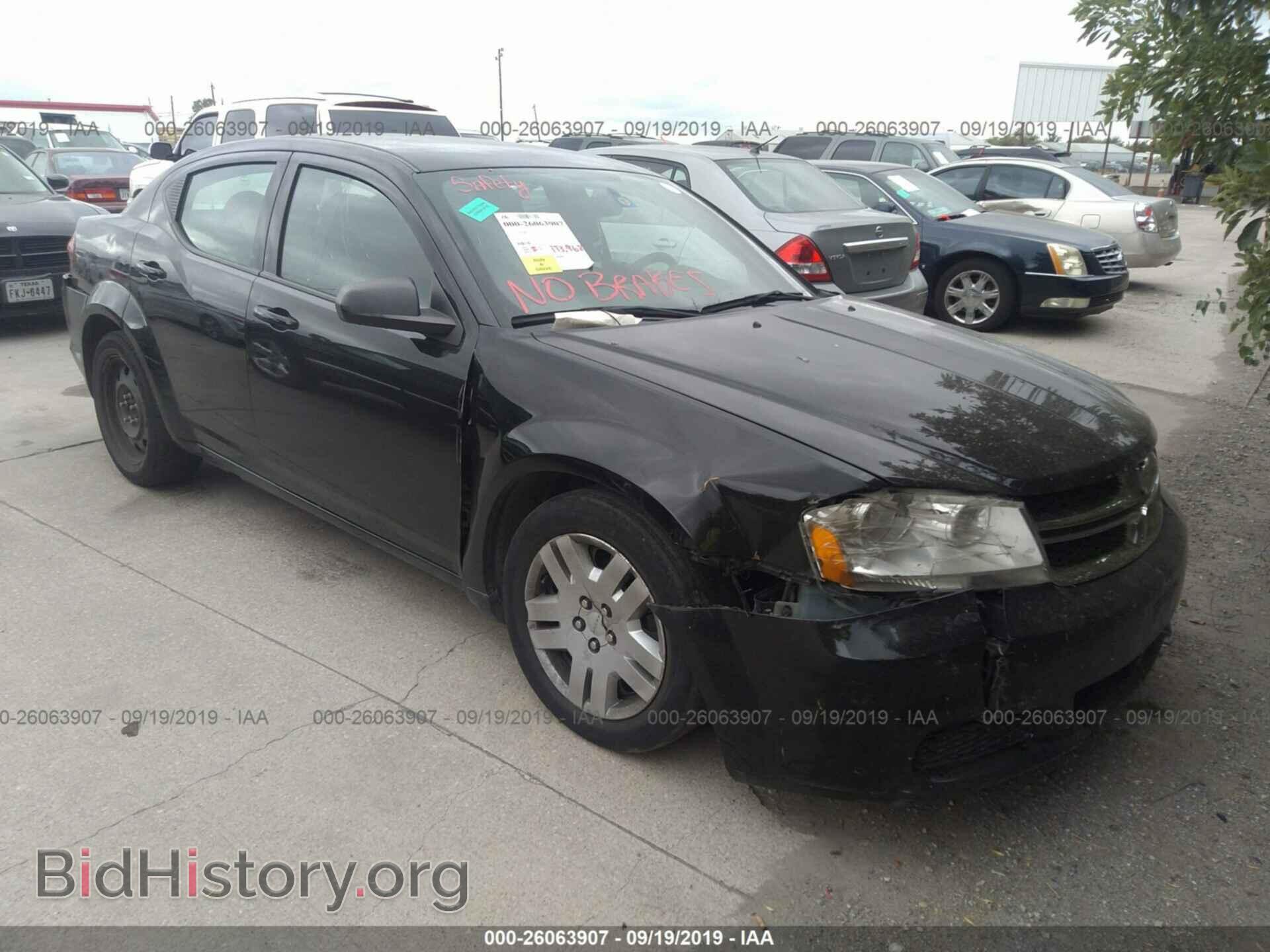 Фотография 1C3CDZAB1DN576246 - DODGE AVENGER 2013