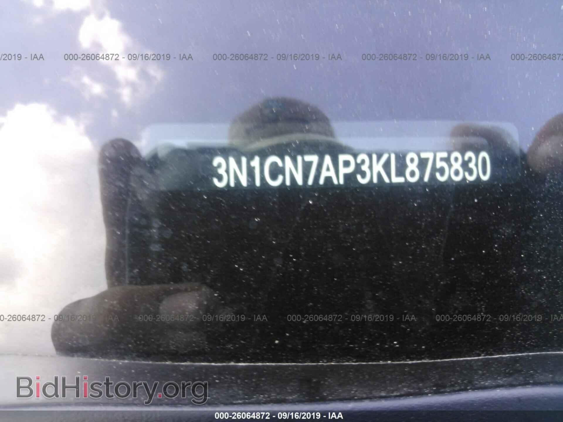 2019 NISSAN VERSA - VIN: 3N1CN7AP3KL875830 - Фото 9