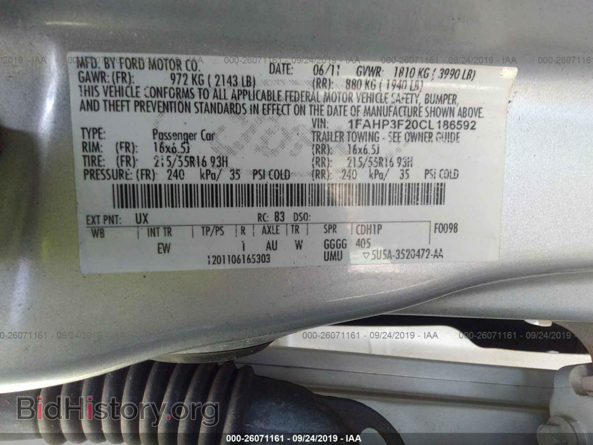 2012 FORD FOCUS - VIN: 1FAHP3F20CL186592 - Photo 9