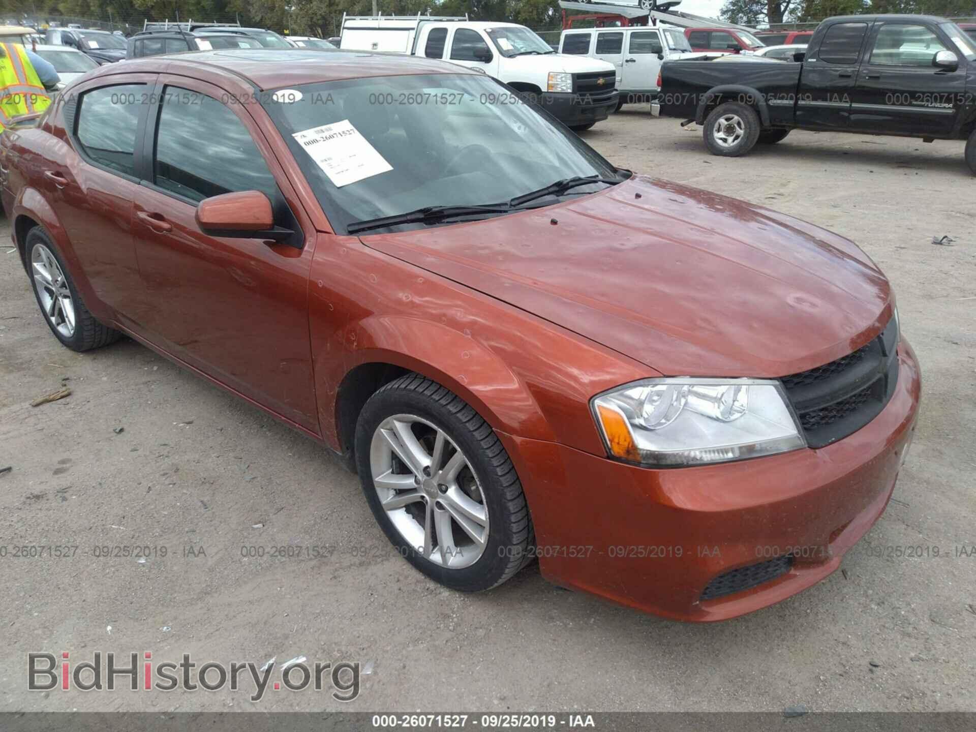 Фотография 1C3CDZCB1CN213621 - DODGE AVENGER 2012