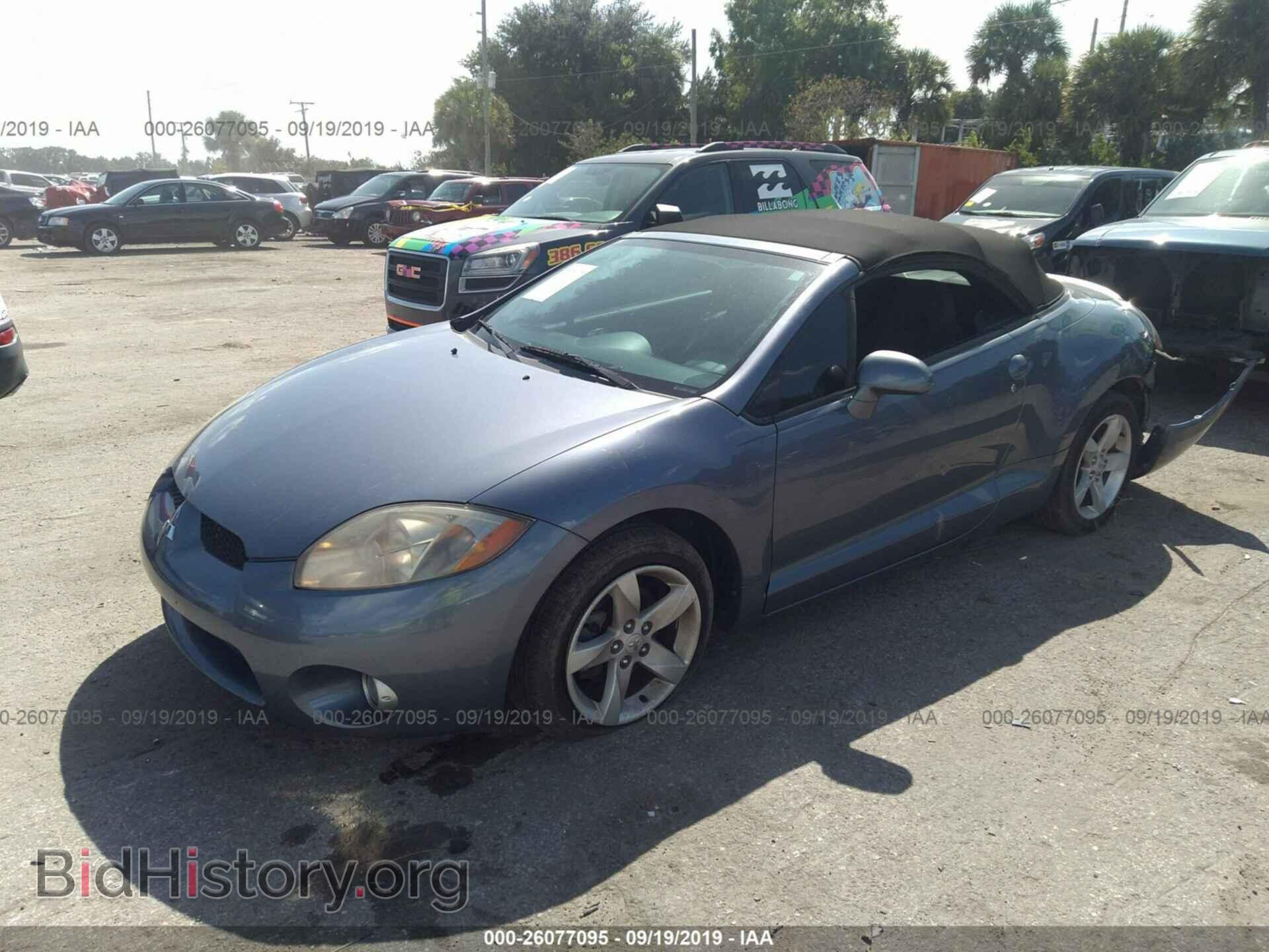 2007 MITSUBISHI ECLIPSE - VIN: 4A3AL25FX7E046126 - Фото 2