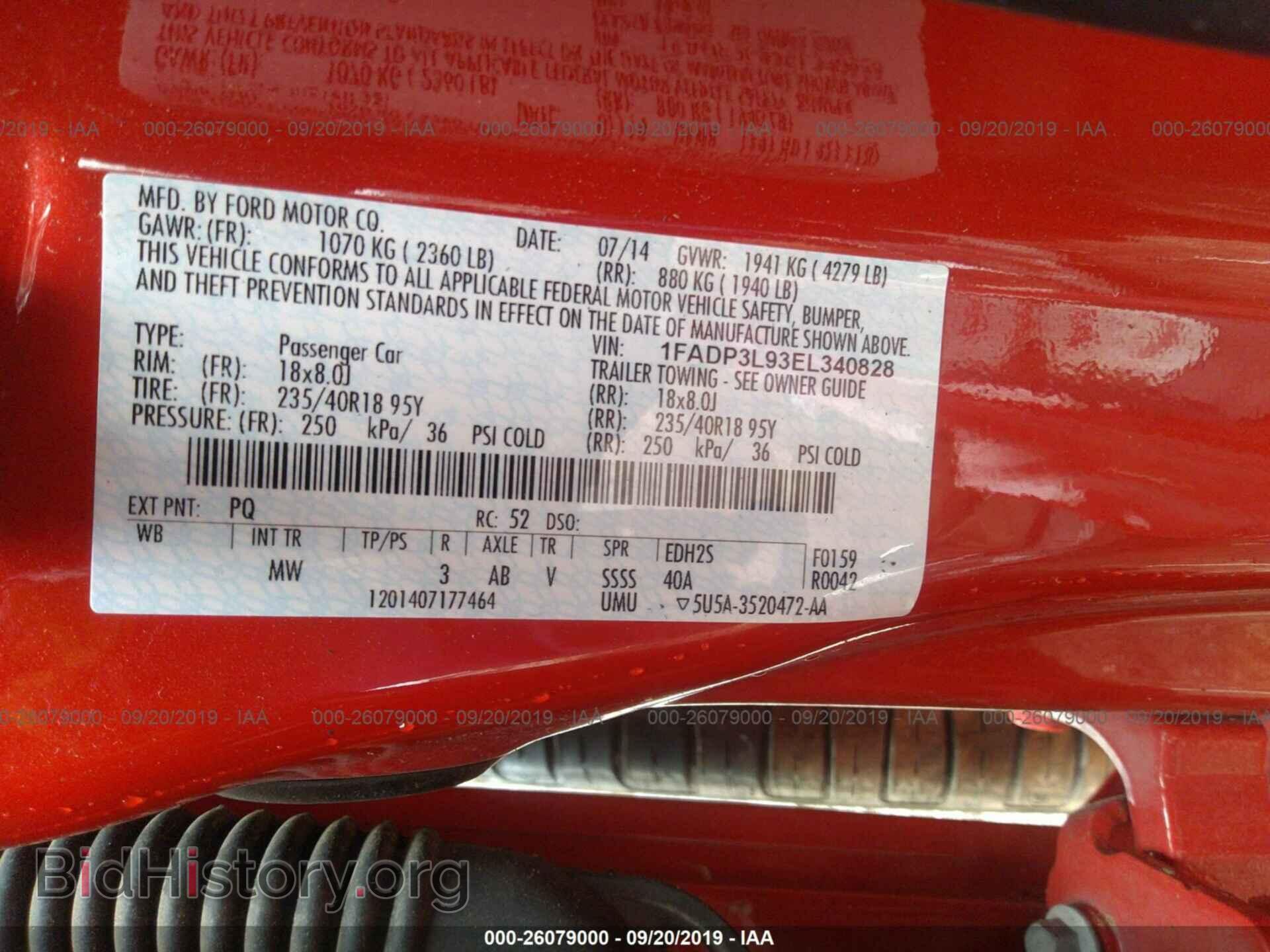 2014 FORD FOCUS - VIN: 1FADP3L93EL340828 - Photo 9
