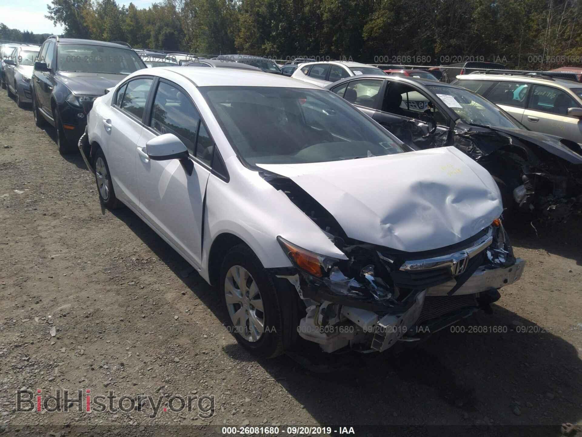Photo 2HGFB2F52CH326614 - HONDA CIVIC 2012