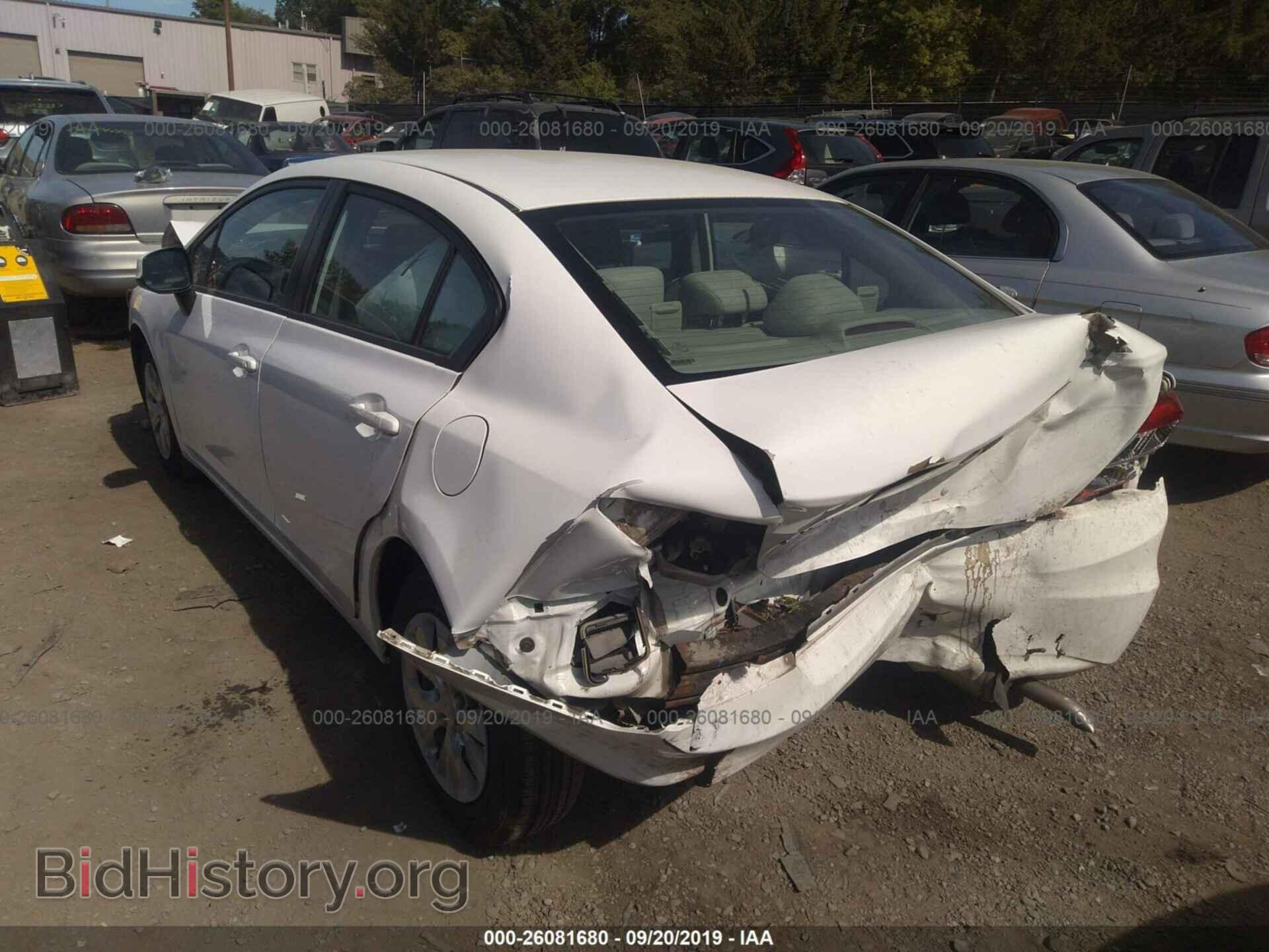 2012 HONDA CIVIC - VIN: 2HGFB2F52CH326614 - Фото 3