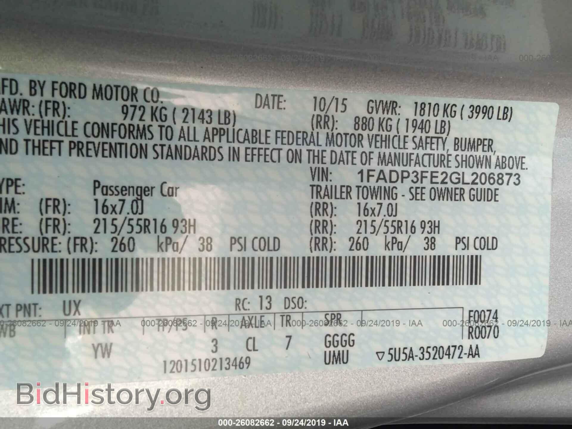 2016 FORD FOCUS - VIN: 1FADP3FE2GL206873 - Photo 9