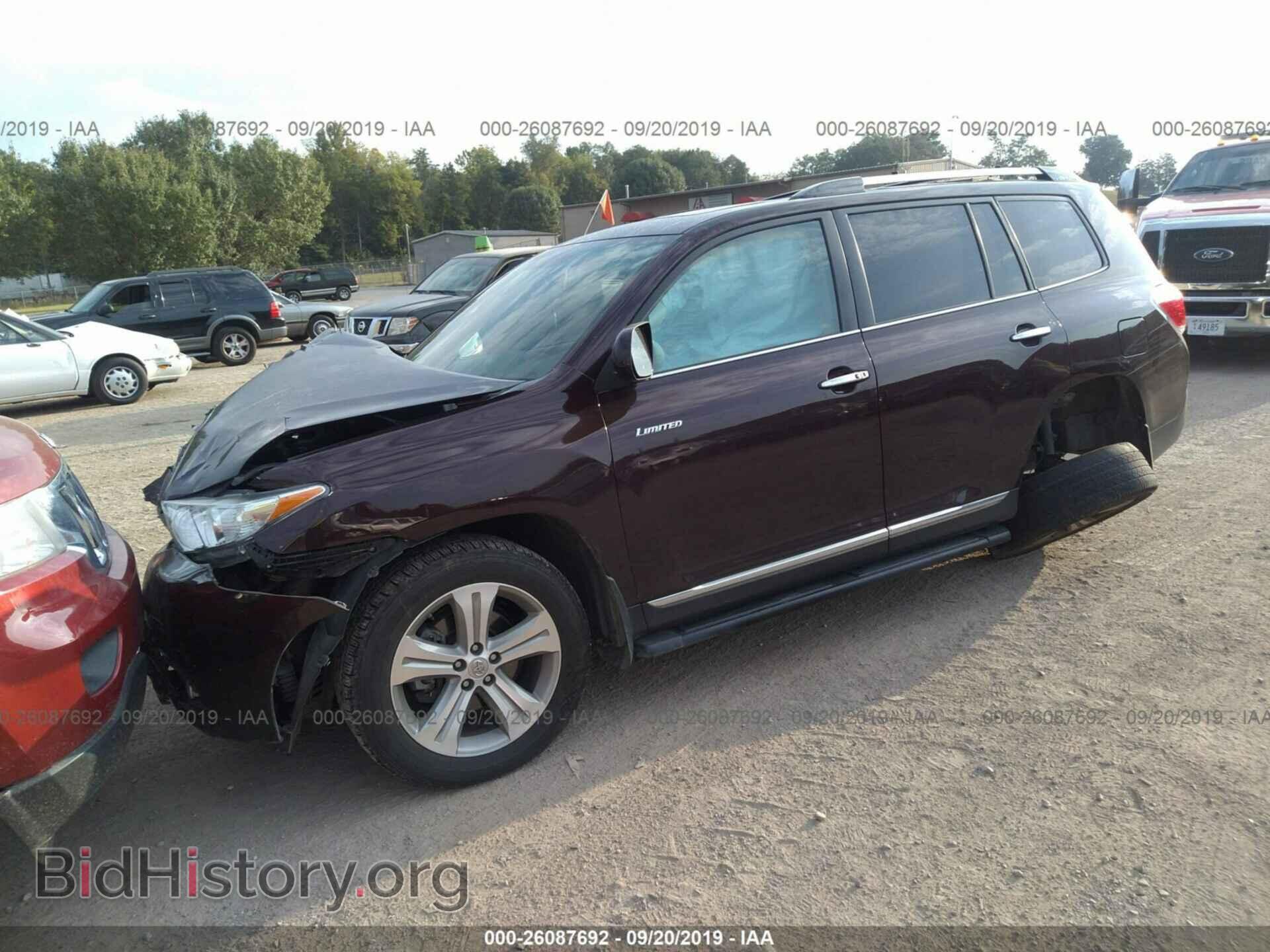 2012 TOYOTA HIGHLANDER - VIN: 5TDDK3EH3CS174237 - Фото 2