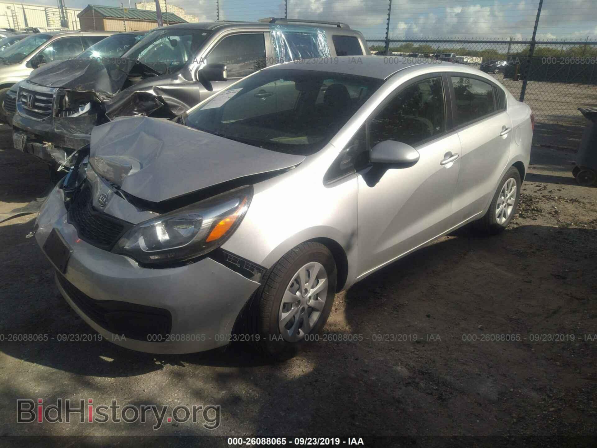 2013 KIA RIO - VIN: KNADM4A37D6111263 - Фото 2