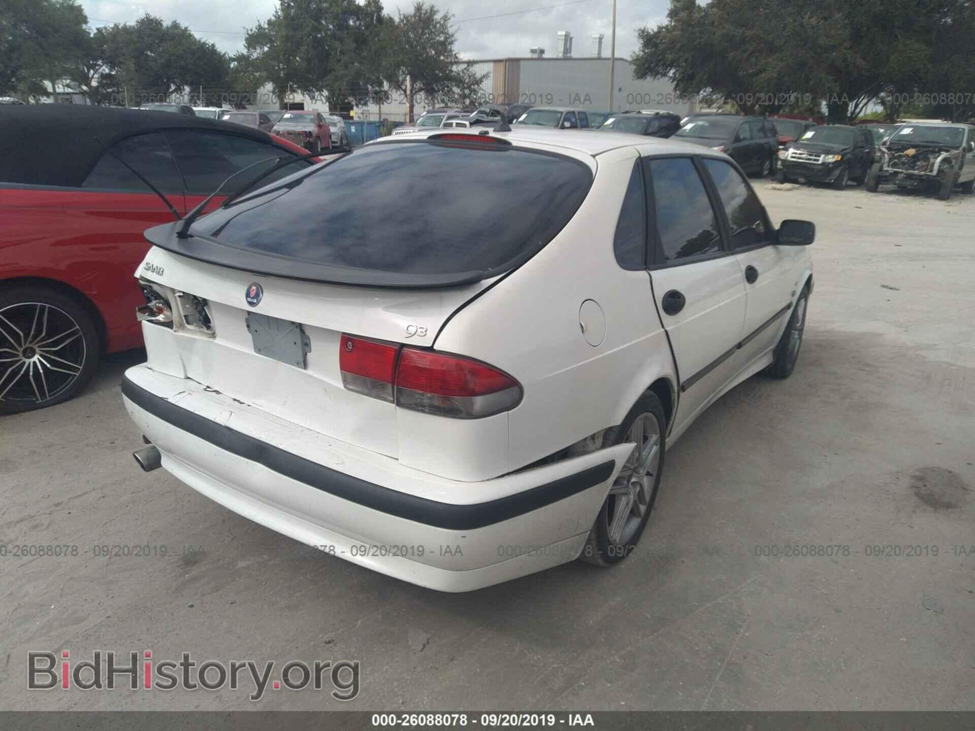2001 SAAB 9-3 - VIN: YS3DF55KX12059935 - Фото 4